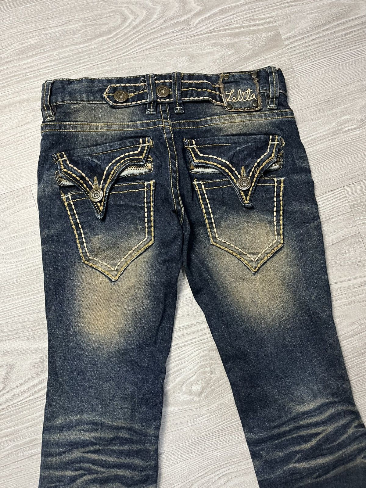 Hysteric Glamour Y2k Lolita ifsixwasnine Faded Flare Jeans Size 30" / US 8 / IT 44 - 4 Thumbnail