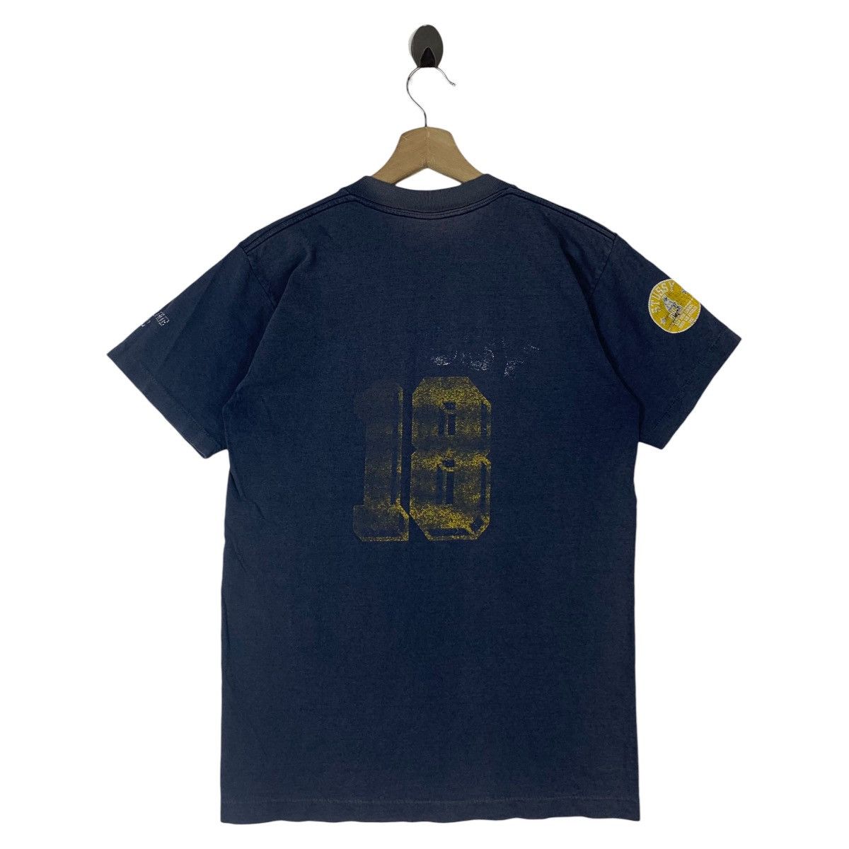 Stussy × Vintage Vintage 90s STUSSY 18 big printed streetwear tee Size US S / EU 44-46 / 1 - 4 Thumbnail