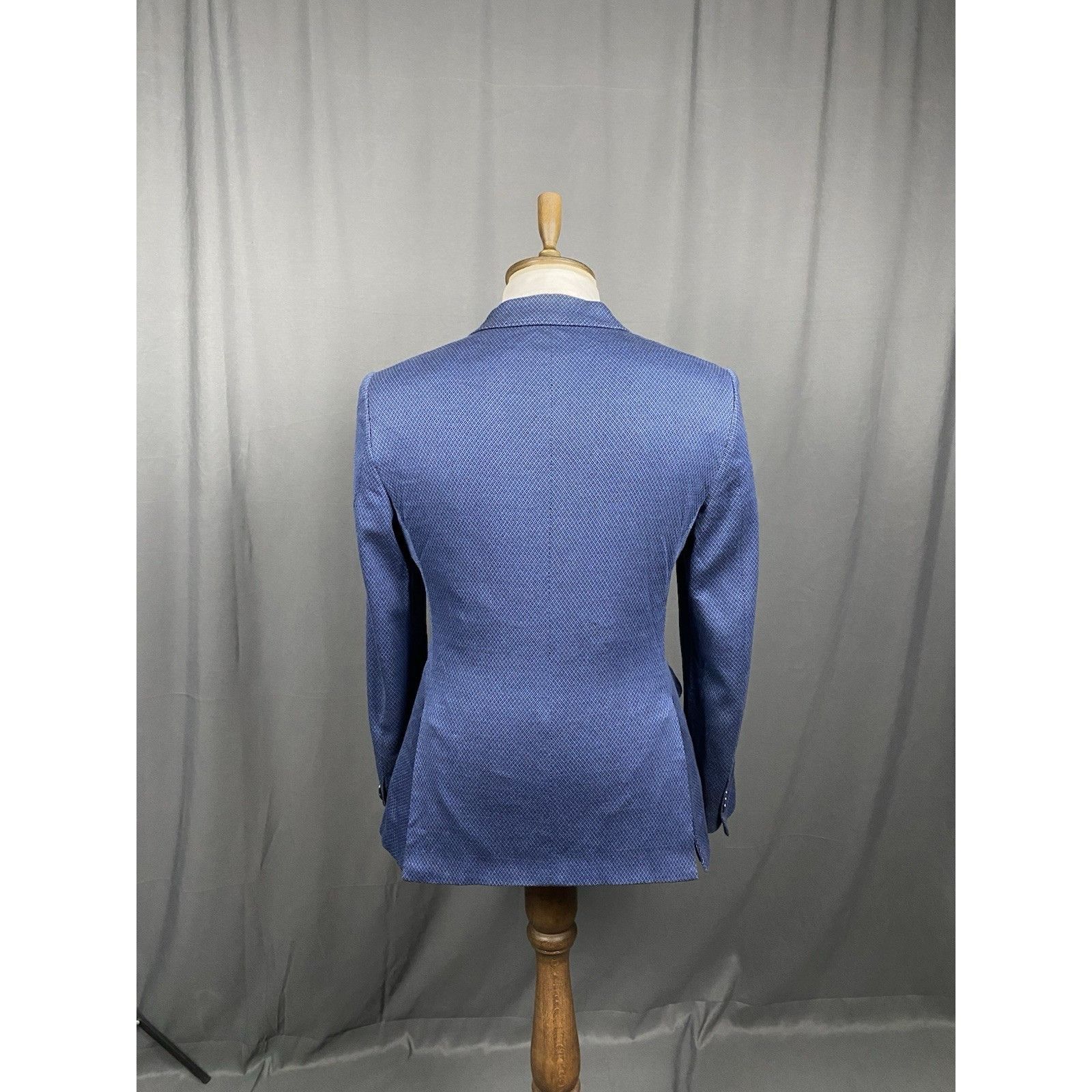 Etro ETRO Men's Blue Slim Fit Blazer Sportcoat Jacket Size 48 Size 48R - 7 Thumbnail