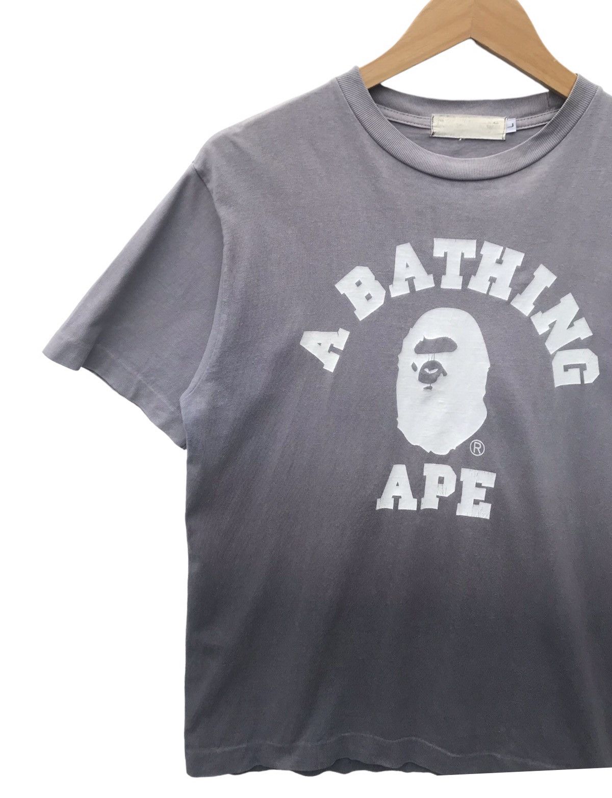 Bape Vintage Bape Gradient College Tee Size US M / EU 48-50 / 2 - 9 Thumbnail