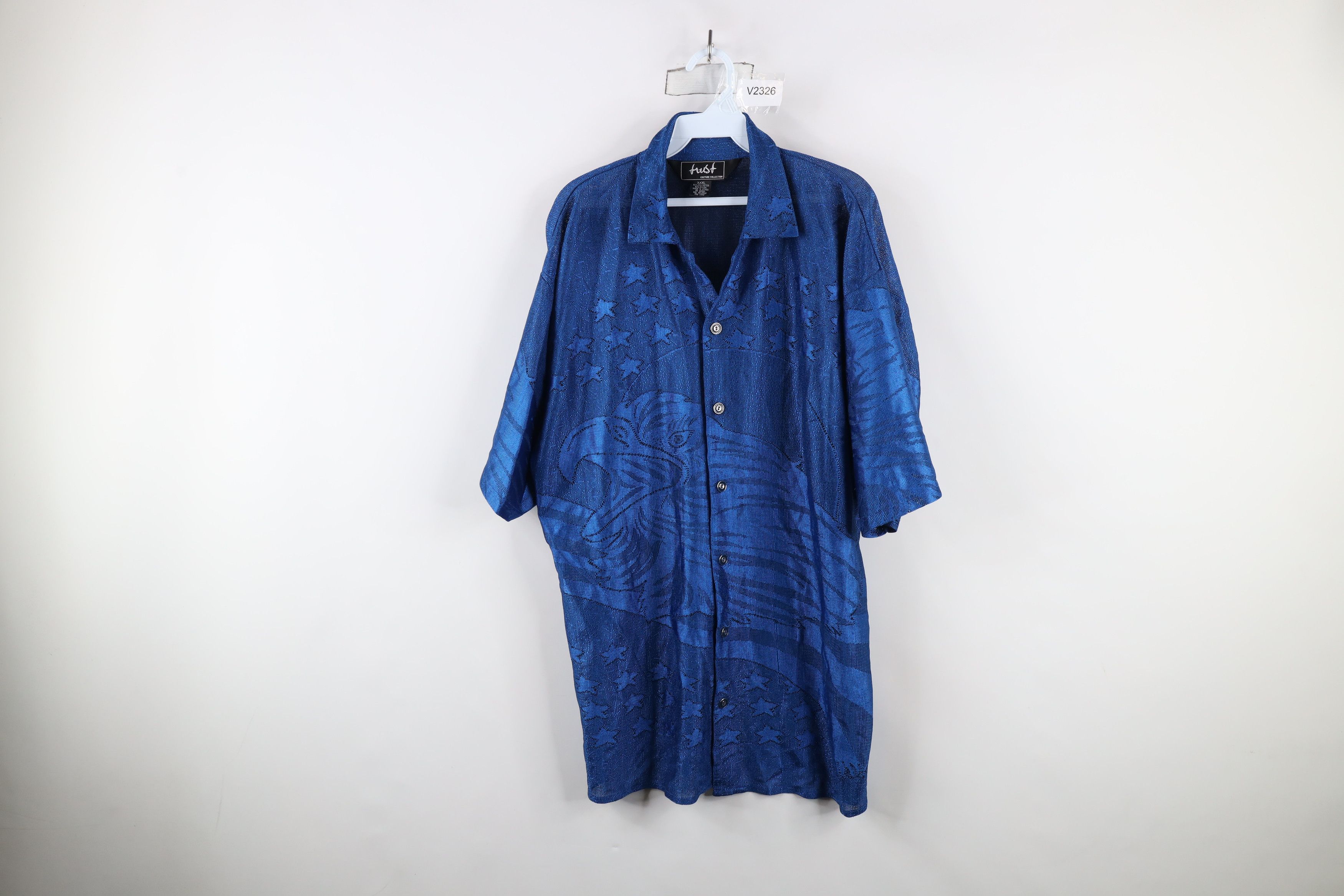 Vintage Vintage 90s Y2K Streetwear All Over Print Knit Button Shirt Size US XXL / EU 58 / 5 - 1 Thumbnail
