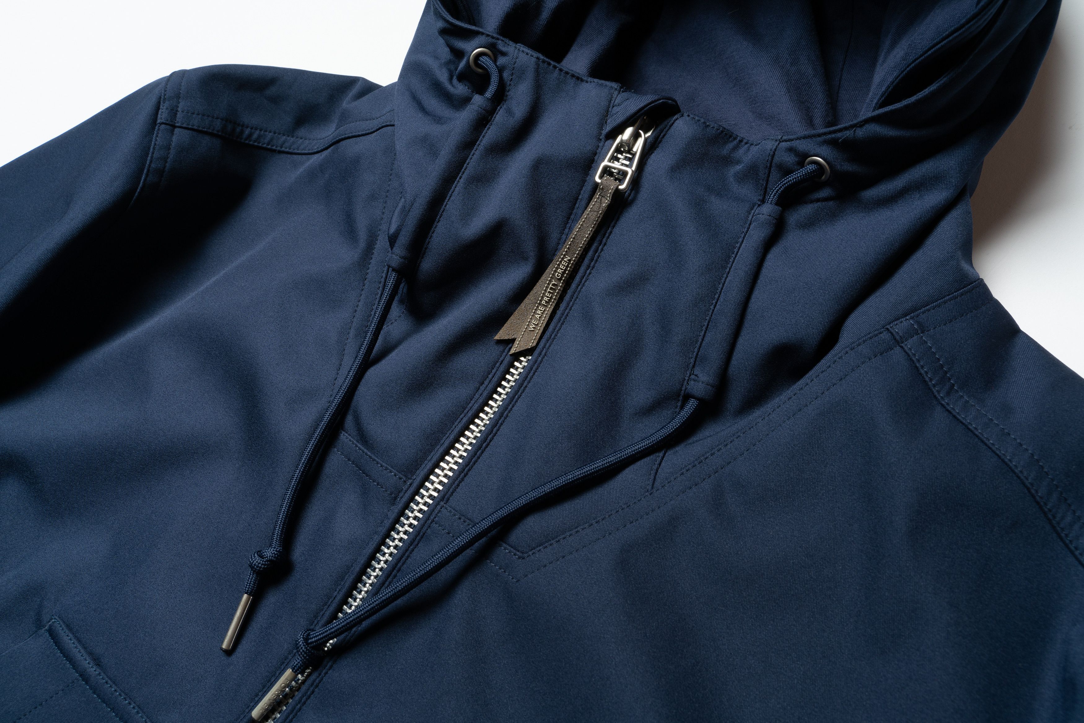 Pretty Green 🔵 PRETTY GREEN Navy Zip Up Hooded Jacket Size US XL / EU 56 / 4 - 3 Thumbnail