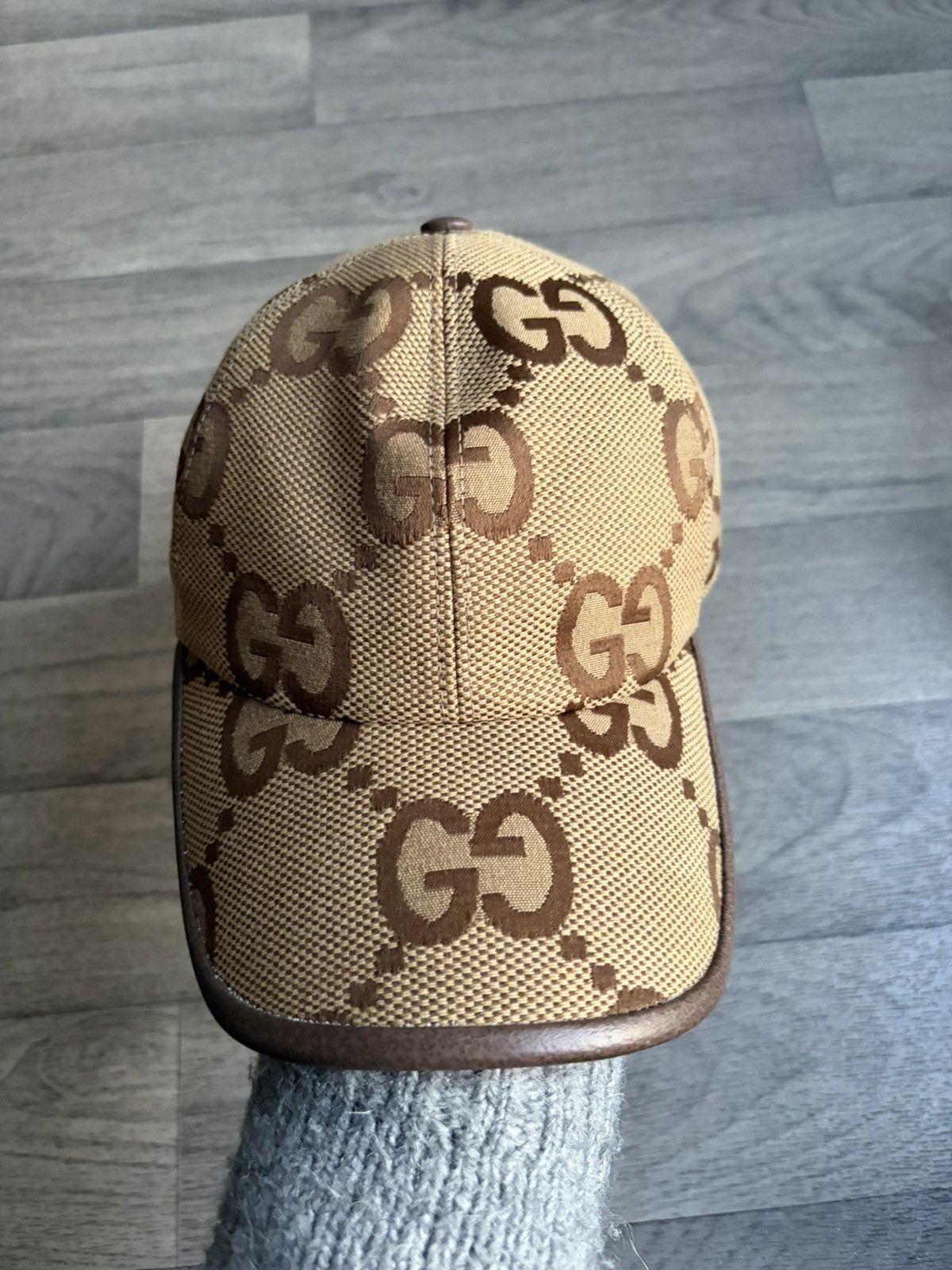 Gucci Gucci GG Canvas Monogram Cap – Beige/Brown – Size XS Size ONE SIZE - 6 Thumbnail