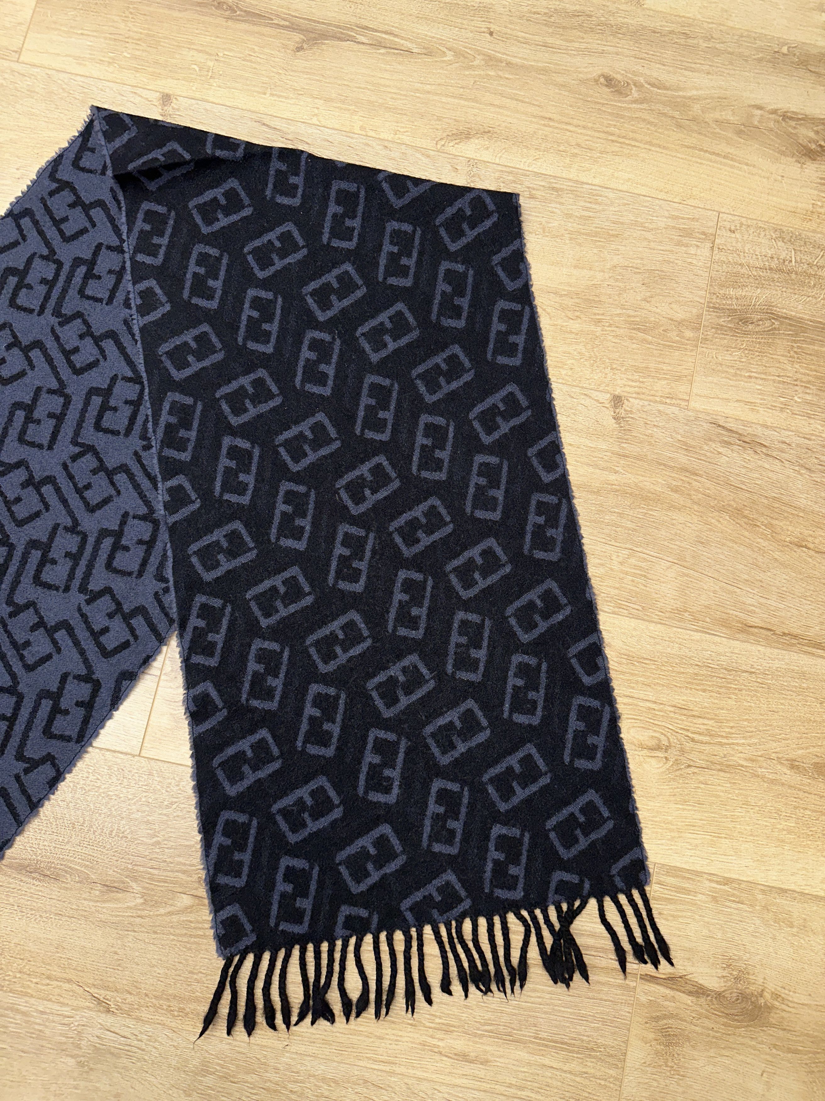 Fendi Fendi Vintage Wool Logo Monogram Scarf 150x35cm Rare Size ONE SIZE - 7 Thumbnail