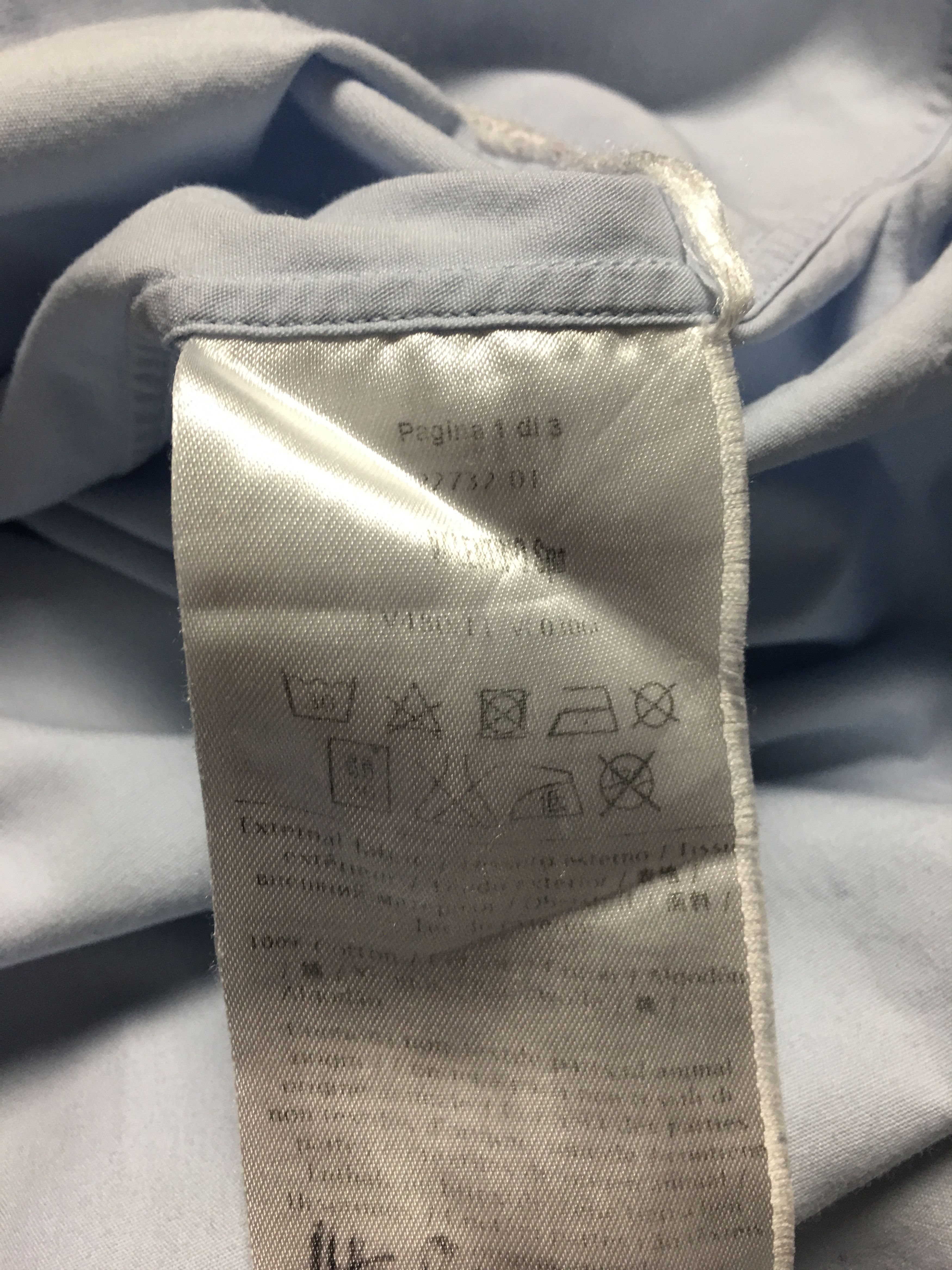 Valentino Valentino Light Blue Men Shirt Size 15 3/4 -40 Size 40R - 9 Thumbnail