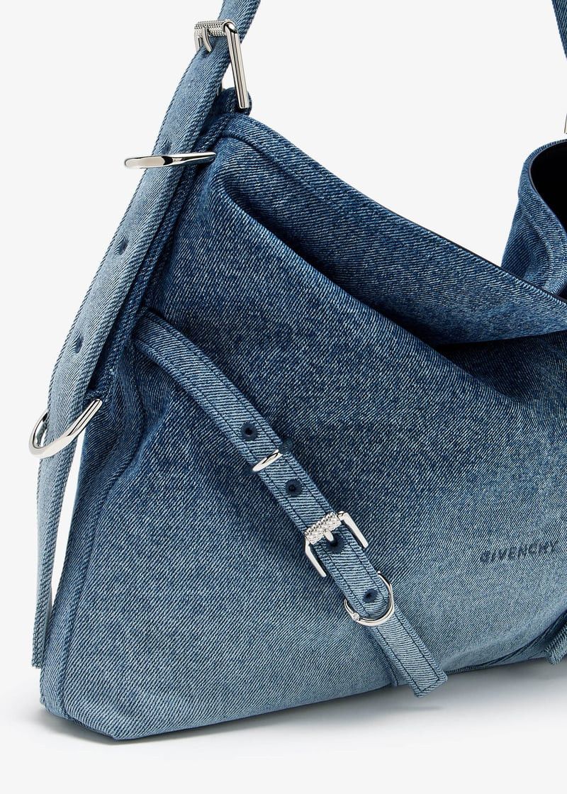 Givenchy o1srvl11e0625 Size:OS/ Voyou Medium Bag in Blue Denim Size ONE SIZE - 2 Thumbnail