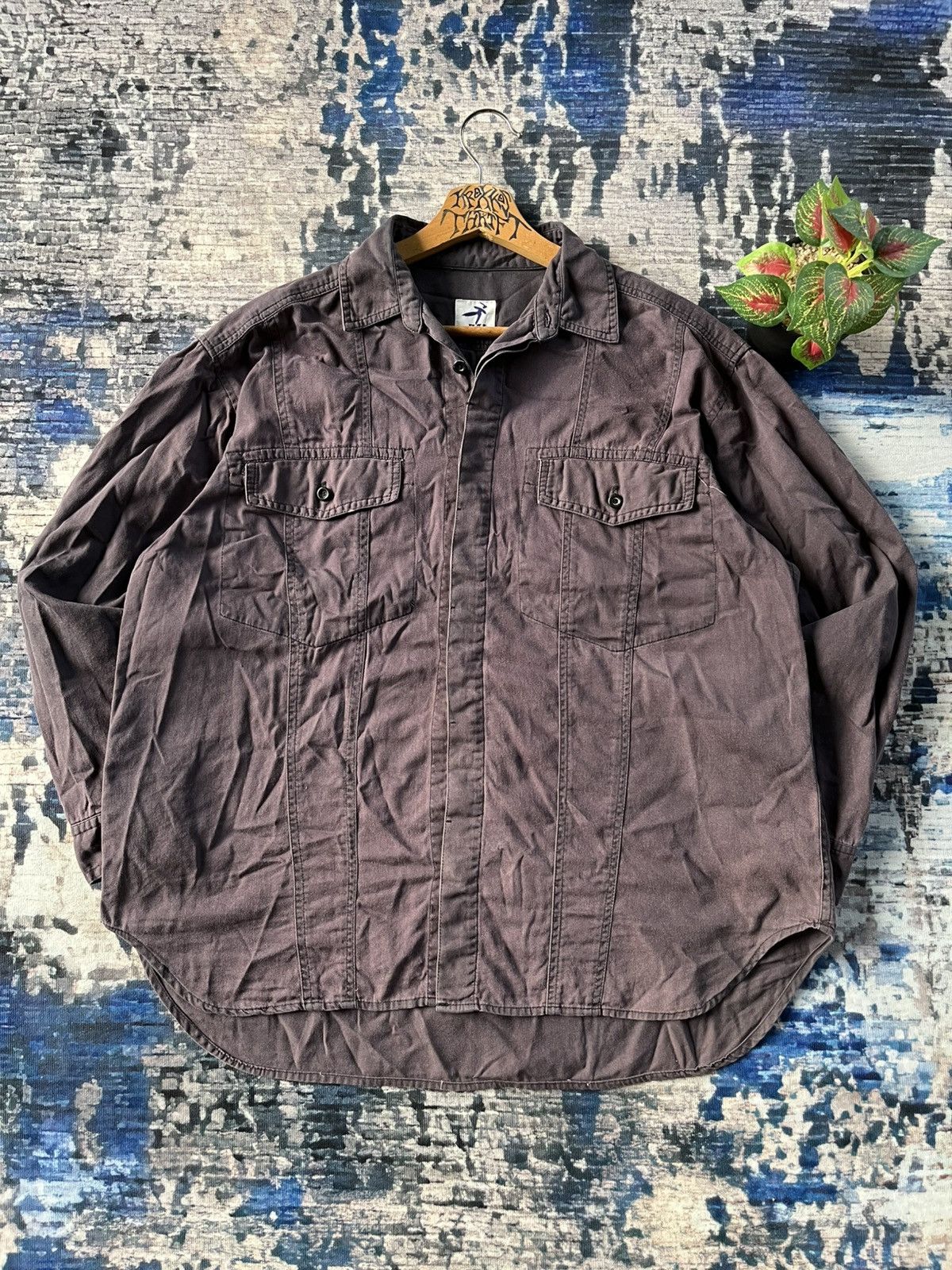 Hai Sporting Gear × Issey Miyake × Japanese Brand Vintage Hai Sporting Gear Issey Miyake Shirt Button Up Japan Size US XL / EU 56 / 4 - 2 Thumbnail