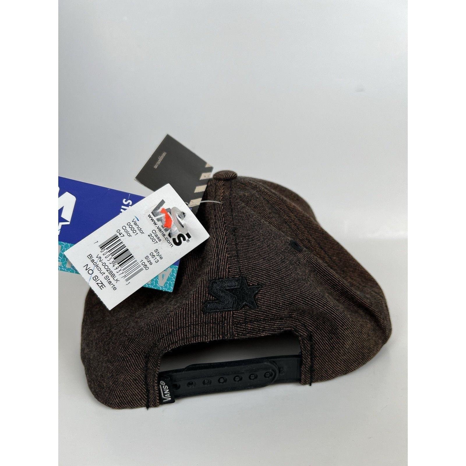 Vans Vans Starter Snapback Hat Cap Brown Black Retro Patch Size ONE SIZE - 4 Thumbnail