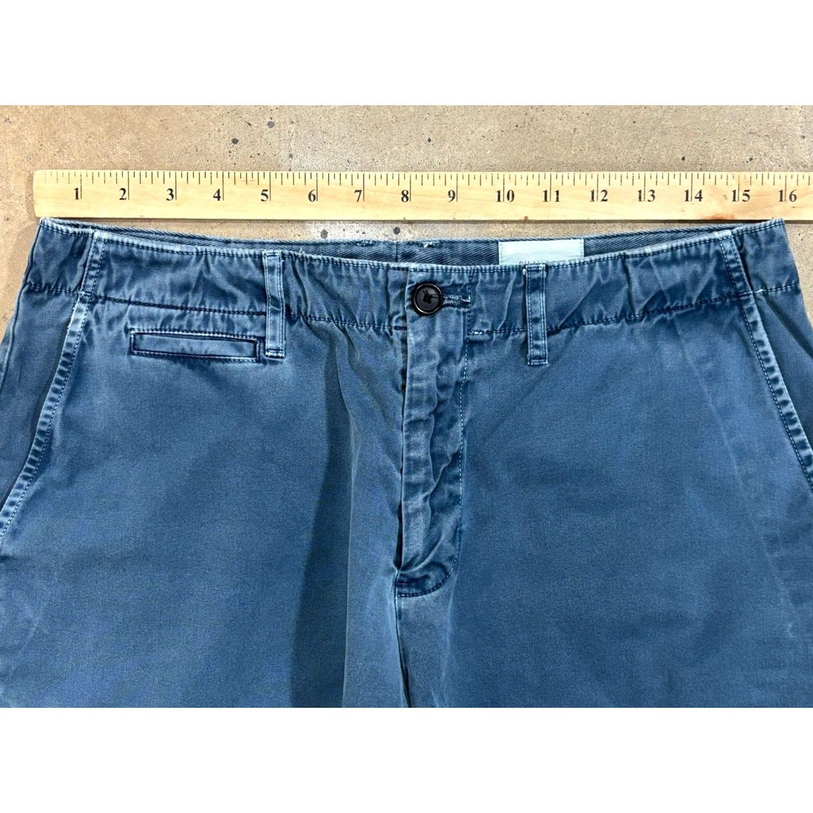 Billy Reid Billy Reid Chino Shorts Sz 34 (32x8) Men’s Blue Stone Wash Preppy Shirt? Size US 34 / EU 50 - 7 Thumbnail