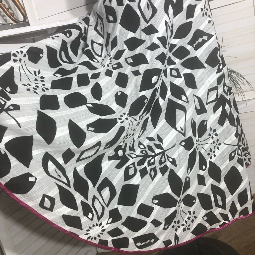 Vintage NWT Lane Bryant plus size Black White Floral Dress Sz 22 Size 3XL / US 20-22 - 7 Thumbnail