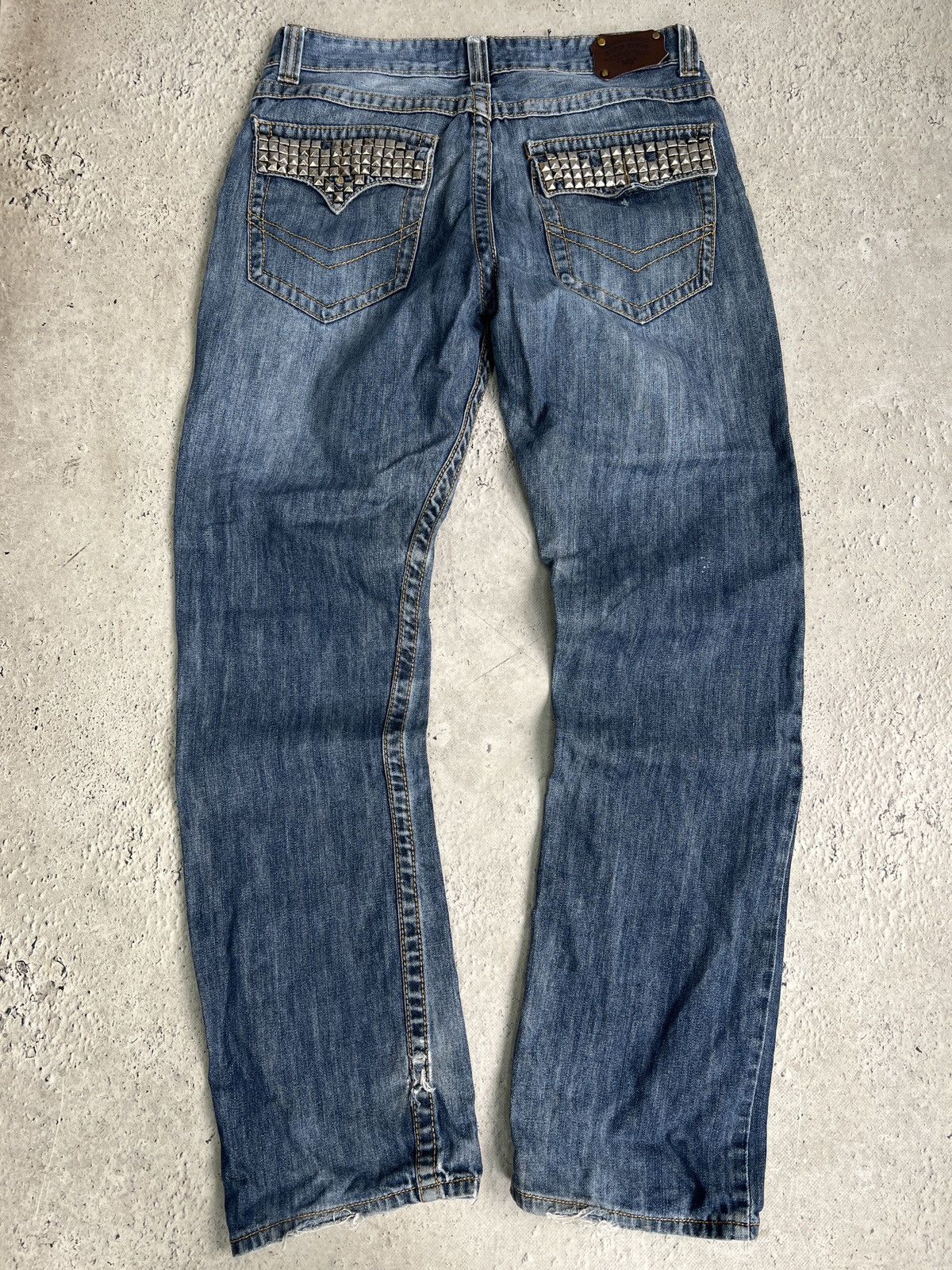 Junya Watanabe Junya watanbe style studded distressed pants true religion Size US 32 / EU 48 - 1 Thumbnail