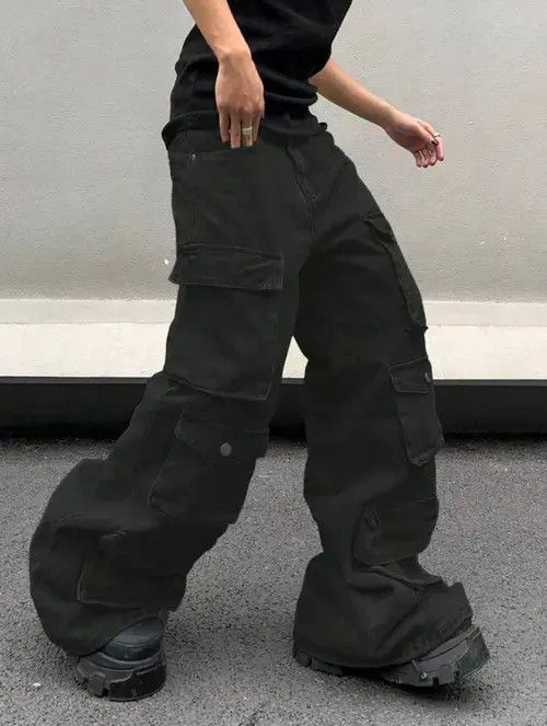 Jean Casual Workwear Denim Jeans With Multiple Pockets Size US 37 - 3 Thumbnail