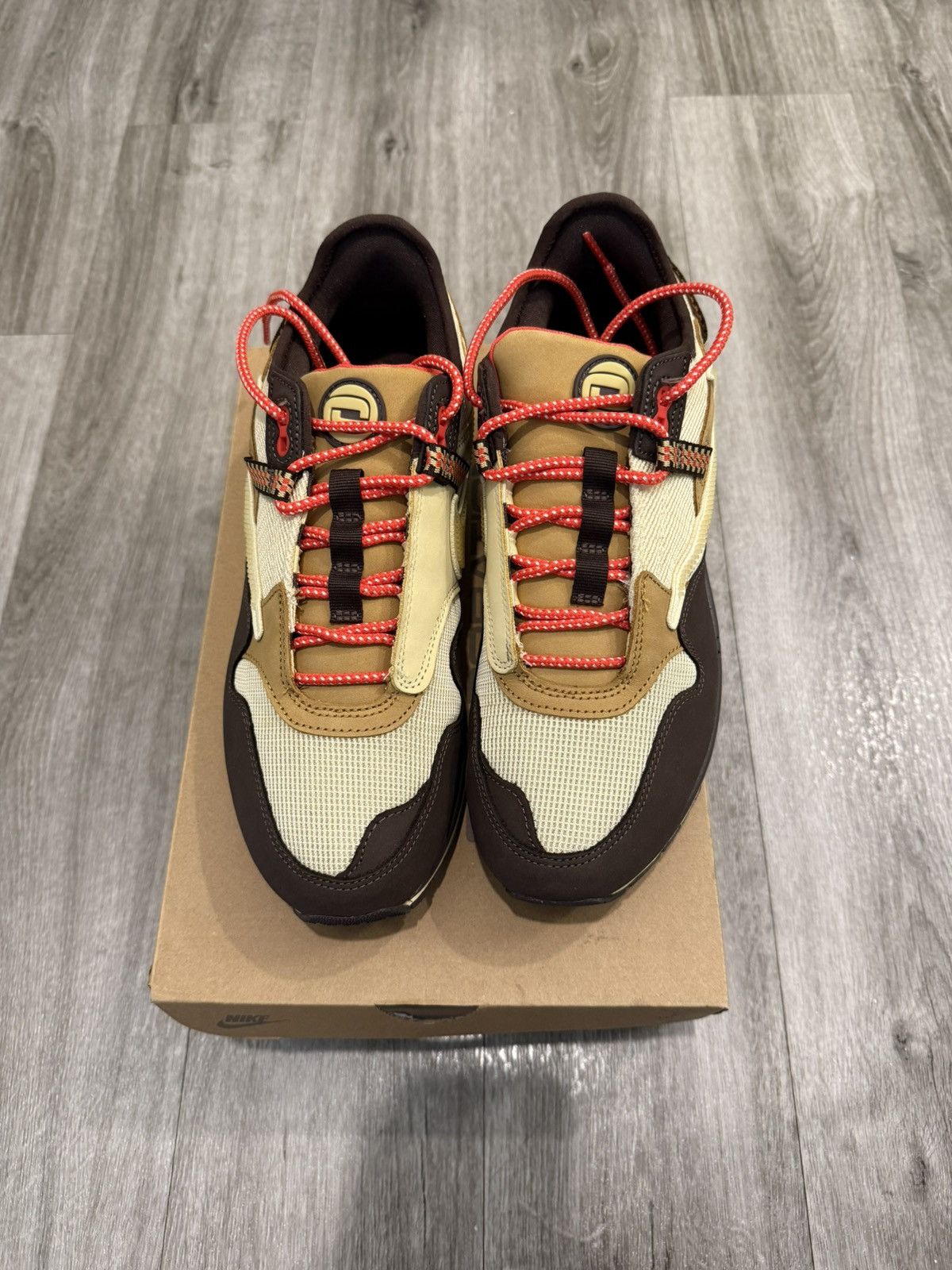 Nike × Travis Scott NIKE Air Max 1 Travis Scott Cactus Jack Baroque Brown Size US 10.5 / EU 43-44 - 4 Thumbnail