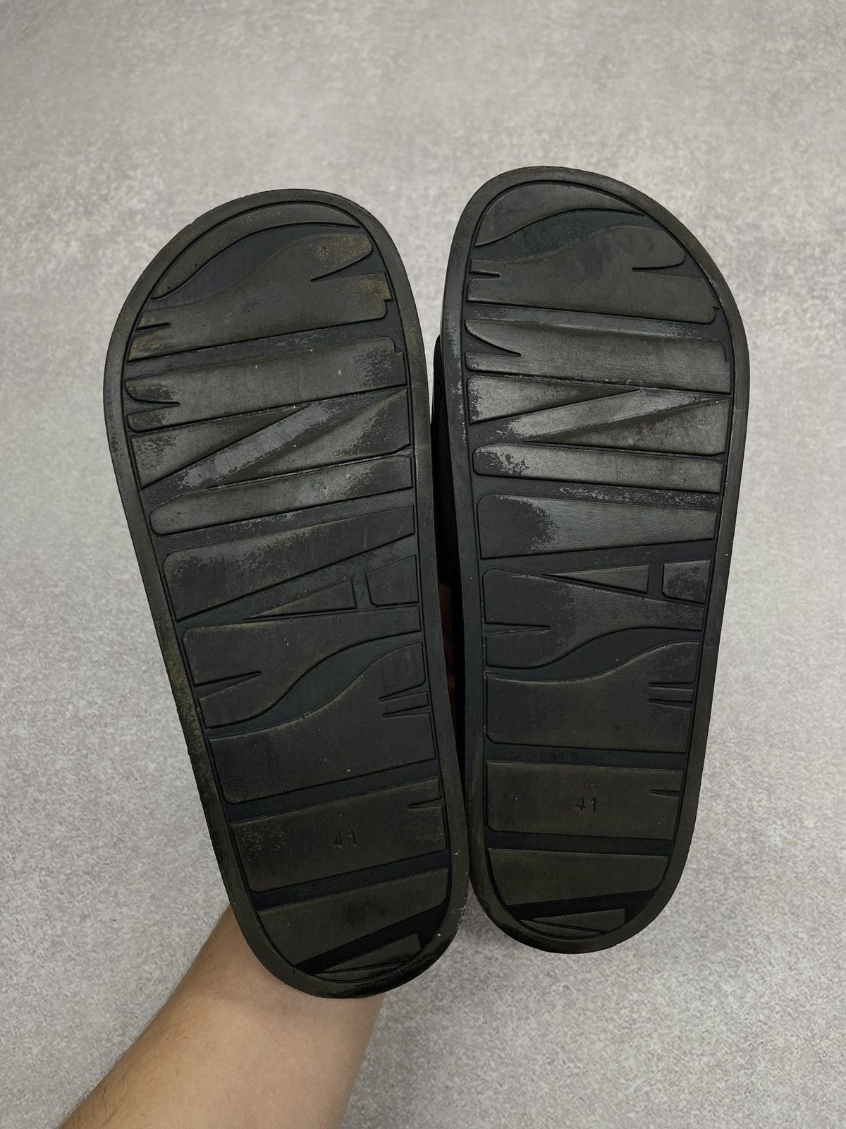Allsaints Mens AllSaints Black Sliders Big Logo Size US 8 / EU 41 - 8 Thumbnail