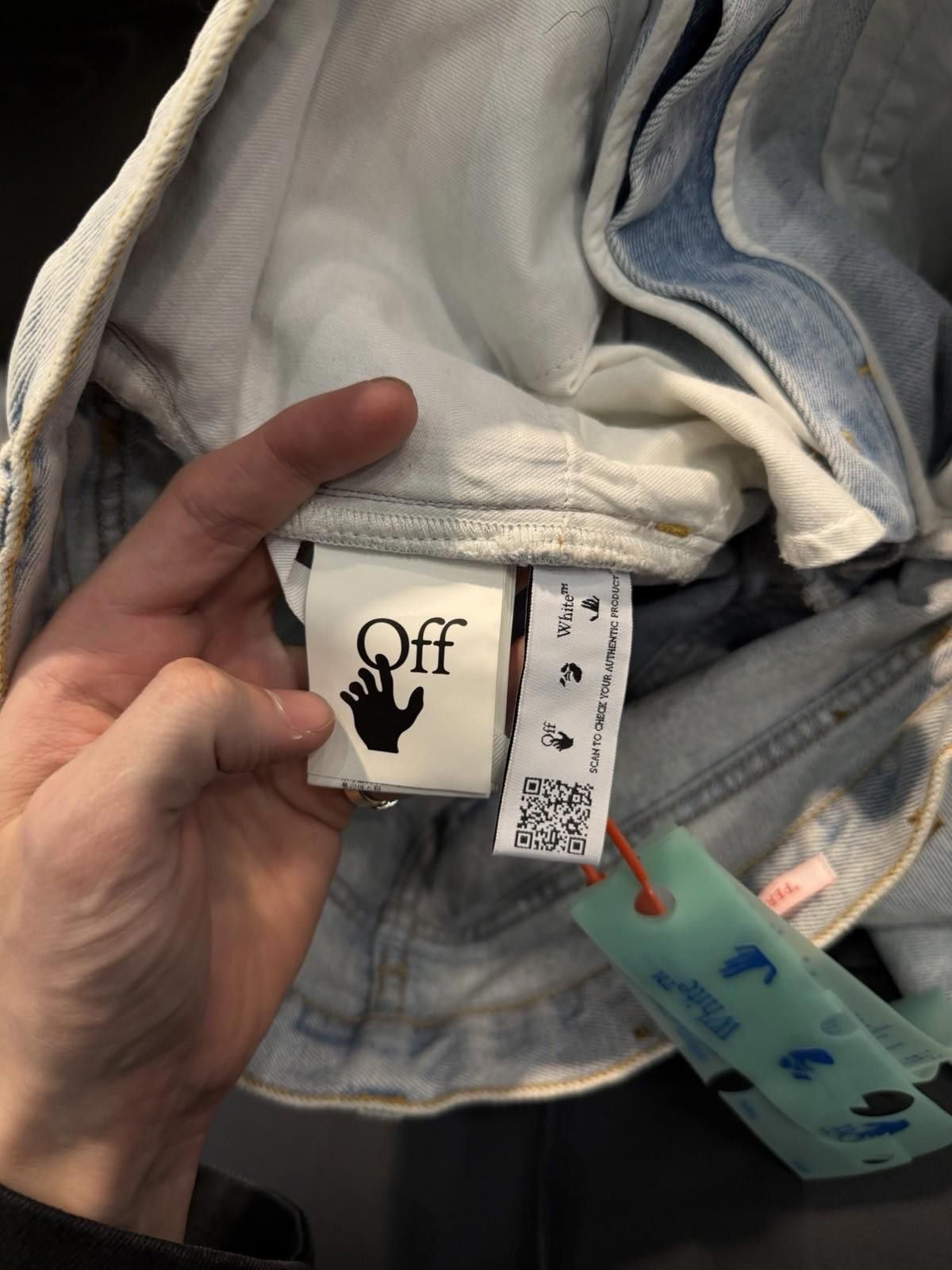 Off-White Off White c/o Virgil Abloh Jeans Men 31x30 Diagonal Stripe Size US 31 - 11 Thumbnail