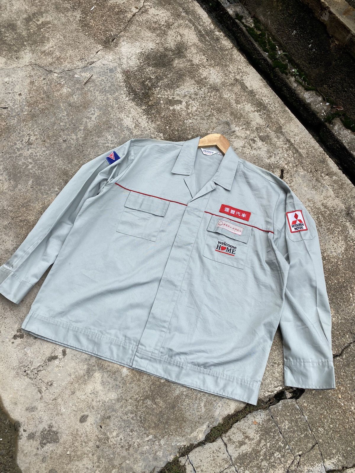 Vintage Vintage Mitsubishi Worker Shirt Size US XXL / EU 58 / 5 - 1 Thumbnail