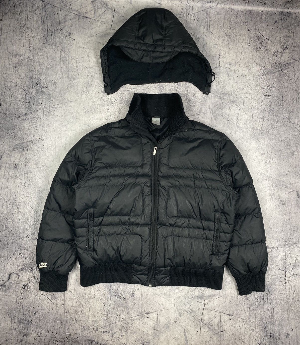 Nike Vintage 90s Nike Streetwear Drill Y2K Down Puffer Jacket Size US XL / EU 56 / 4 - 3 Thumbnail