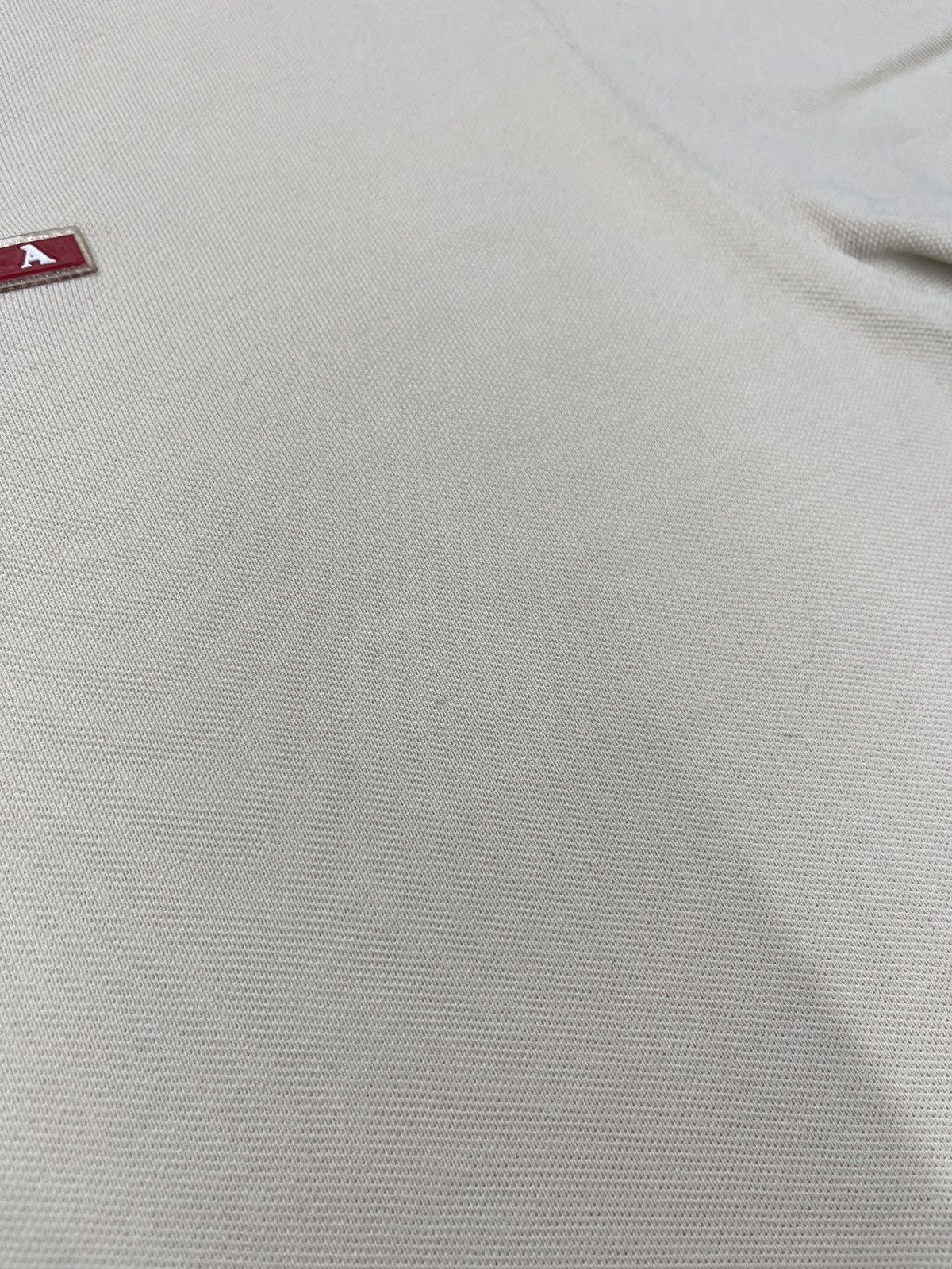 Prada Vintage Prada Red Tab Polo Shirt Beige Italy Size L Size US L / EU 52-54 / 3 - 6 Thumbnail