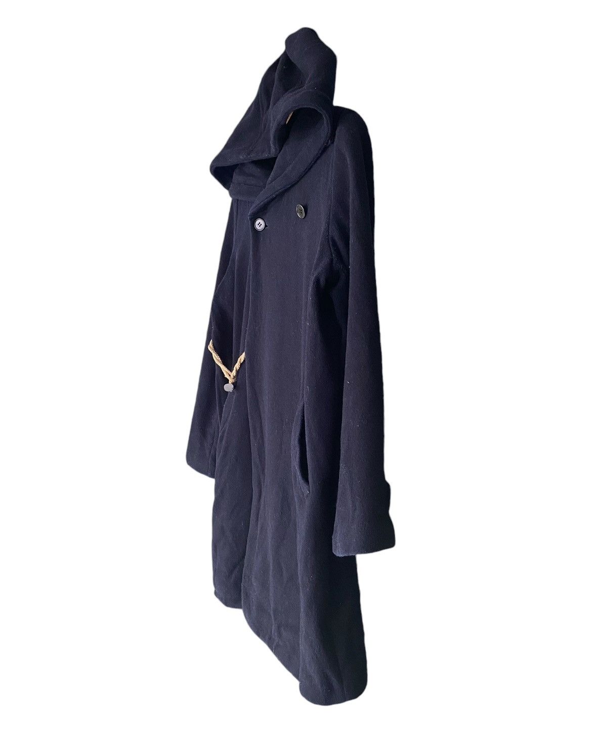 Issey Miyake Rare🔥SUNAO KUWAHARA Fur Trim Wool Hoodie Jacket (M) Size US M / EU 48-50 / 2 - 6 Thumbnail