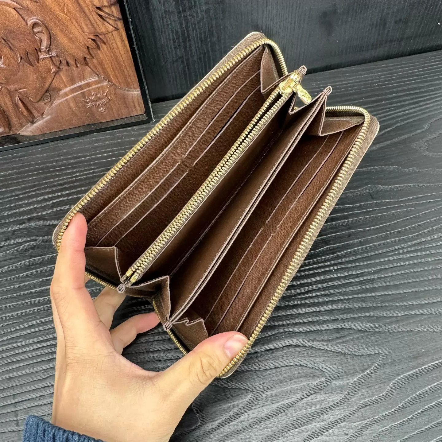 Louis Vuitton LV Brown Checkerboard Wallet Like New Size ONE SIZE - 6 Thumbnail