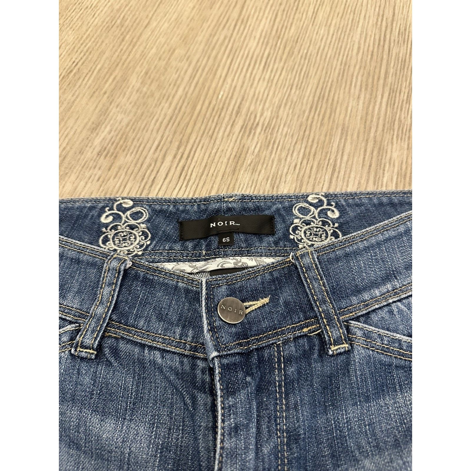 Nordstrom Vintage Y2K Flare Jeans- Embroidery + Low-raise Size 6 S Size 28" / US 6 / IT 42 - 11 Thumbnail