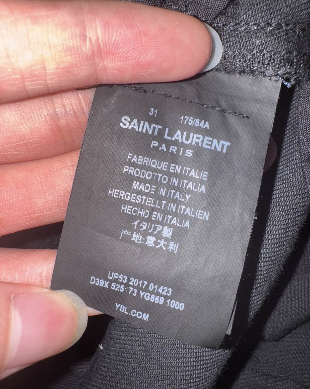 Saint Laurent Paris Saint Laurent (SLP) 18SS Stretch Black Basic Denim Jeans Size US 31 - 8 Thumbnail
