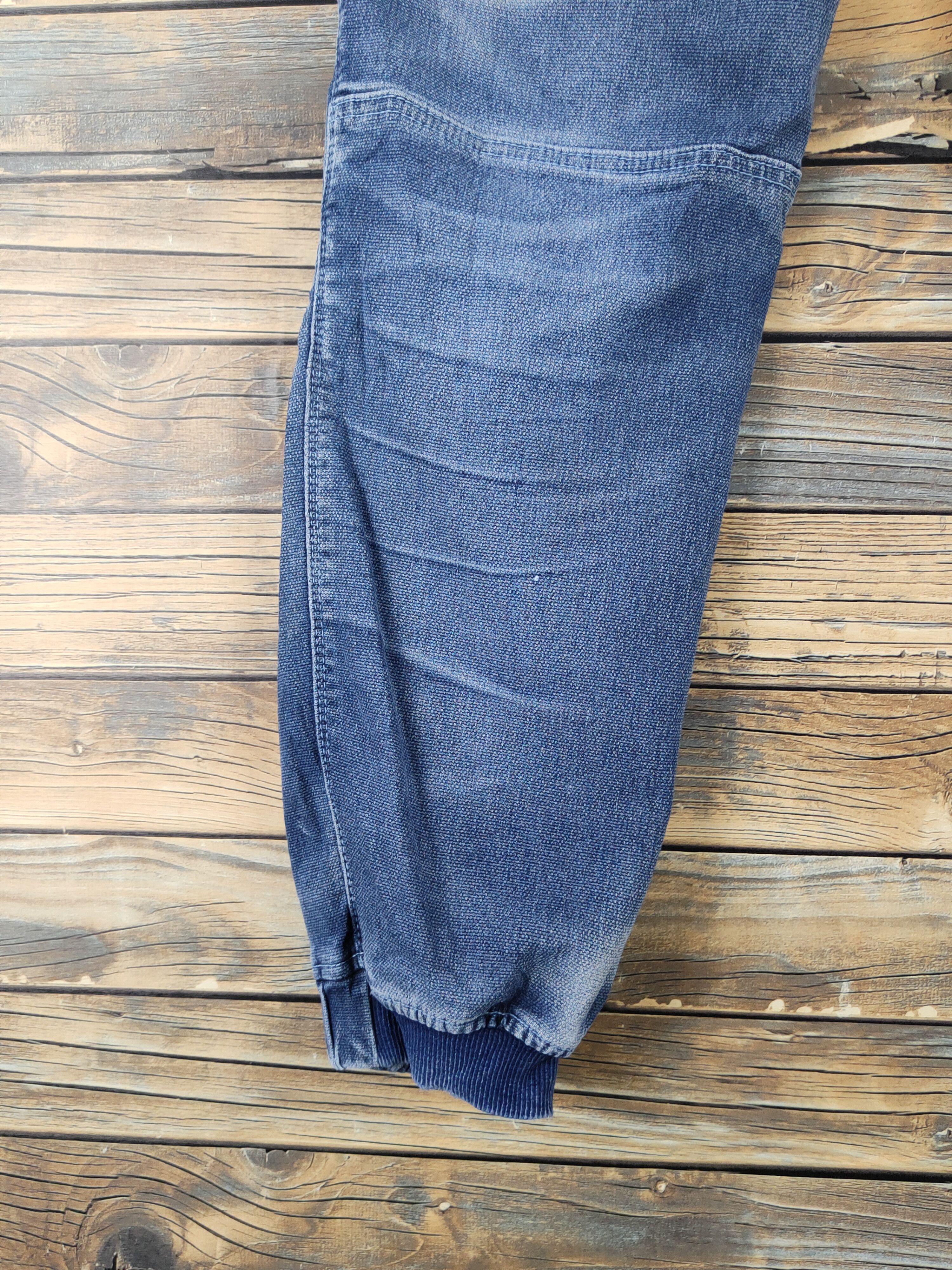 Japanese Brand Toraichi Blue Distressed Ripped Jogger Jeans #W1950 Size US 34 / EU 50 - 12 Thumbnail