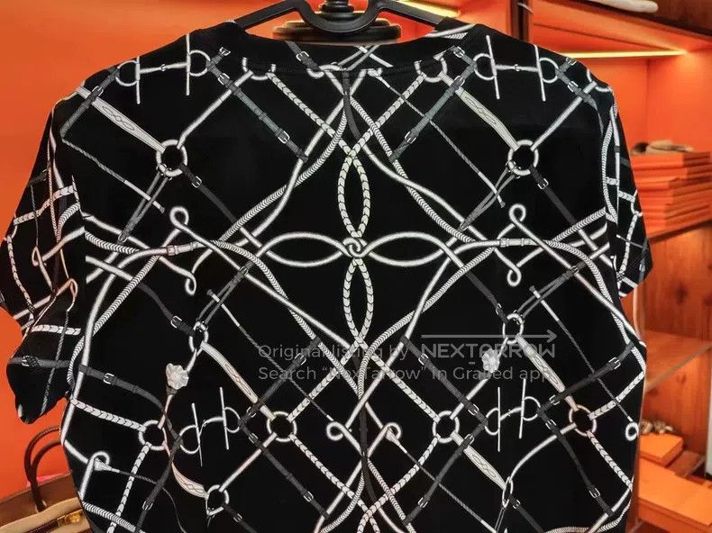 Hermes Hermes Ladies' pure cotton dress, black and white color sc Size M / US 6-8 / IT 42-44 - 3 Thumbnail