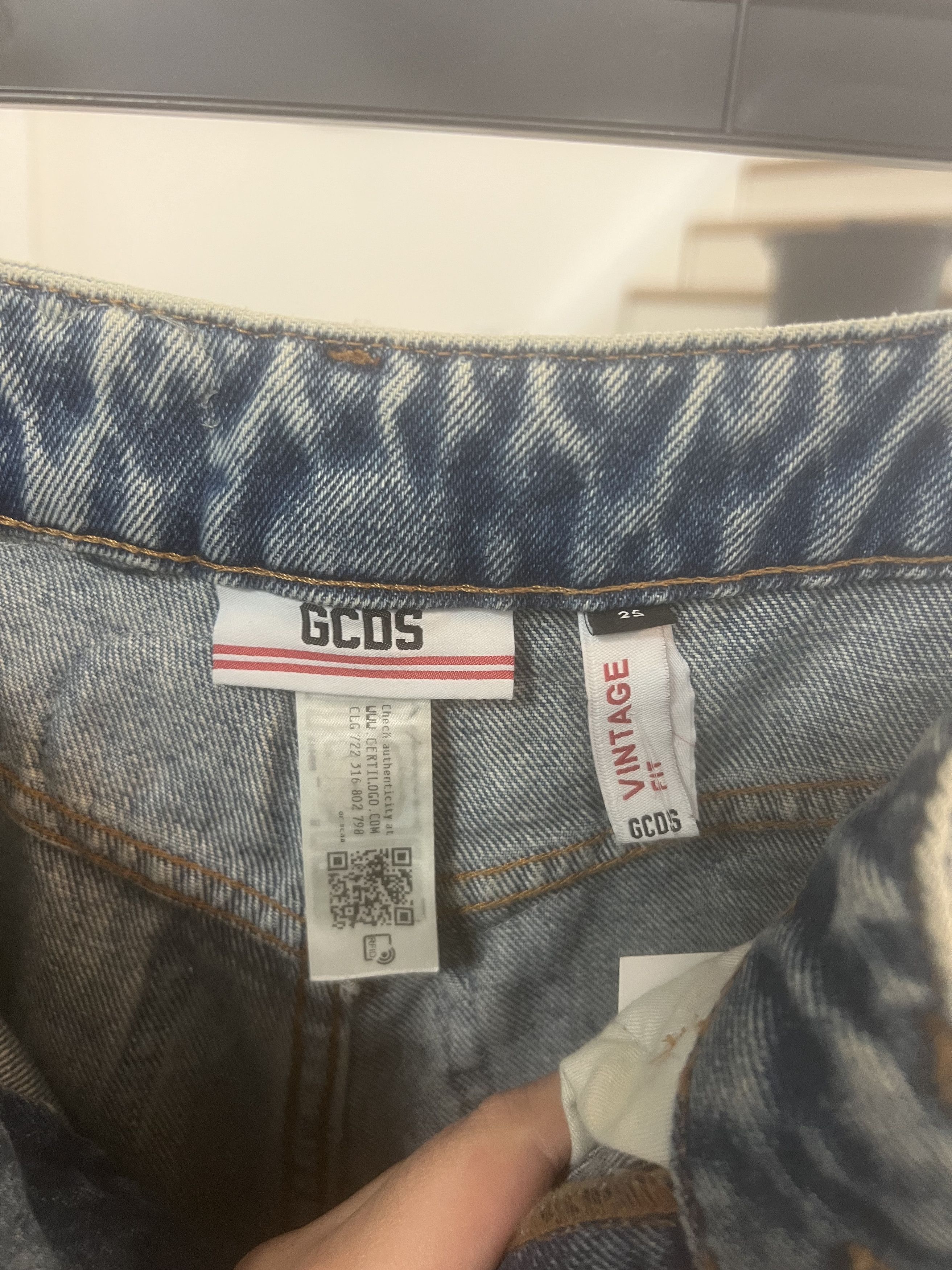GCDS Handmade Crochet Jeans Size 25" / US 0 / IT 36 - 5 Thumbnail