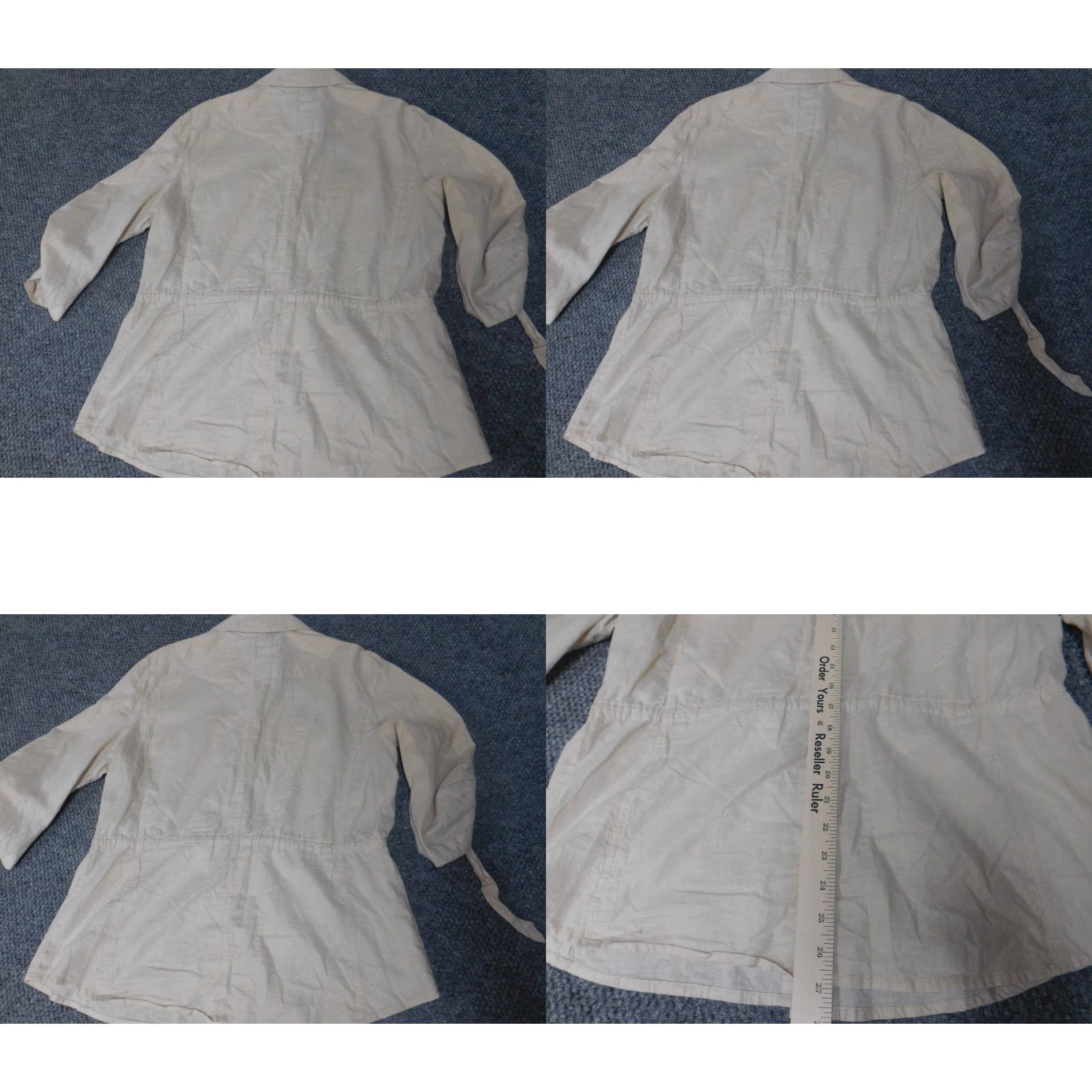 Vintage Chicos Shirt Beige Womens Casual Button-Up Top Jacket 2 Regular Size Classic Button-Up Down Cotton Breathable Long Sleeve Collared 2 Size XS / US 0-2 / IT 36-38 - 8 Thumbnail