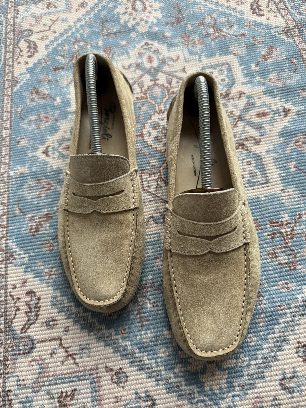 Other Fratelli Borgioli Suede Loafers Shoes Size 40,5 Size US 7.5 / EU 40-41 - 3 Thumbnail