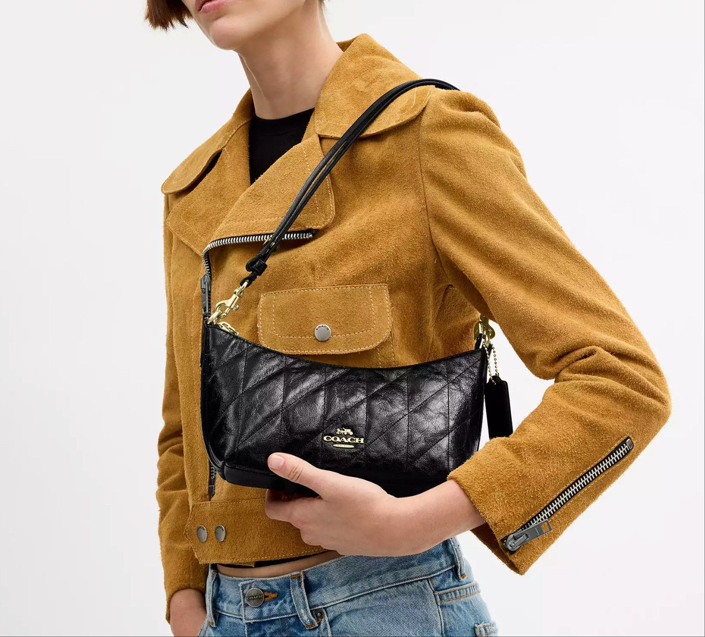 Coach Caitlin Shoulder Bag With Quilting CDZ88 Size ONE SIZE - 4 Thumbnail