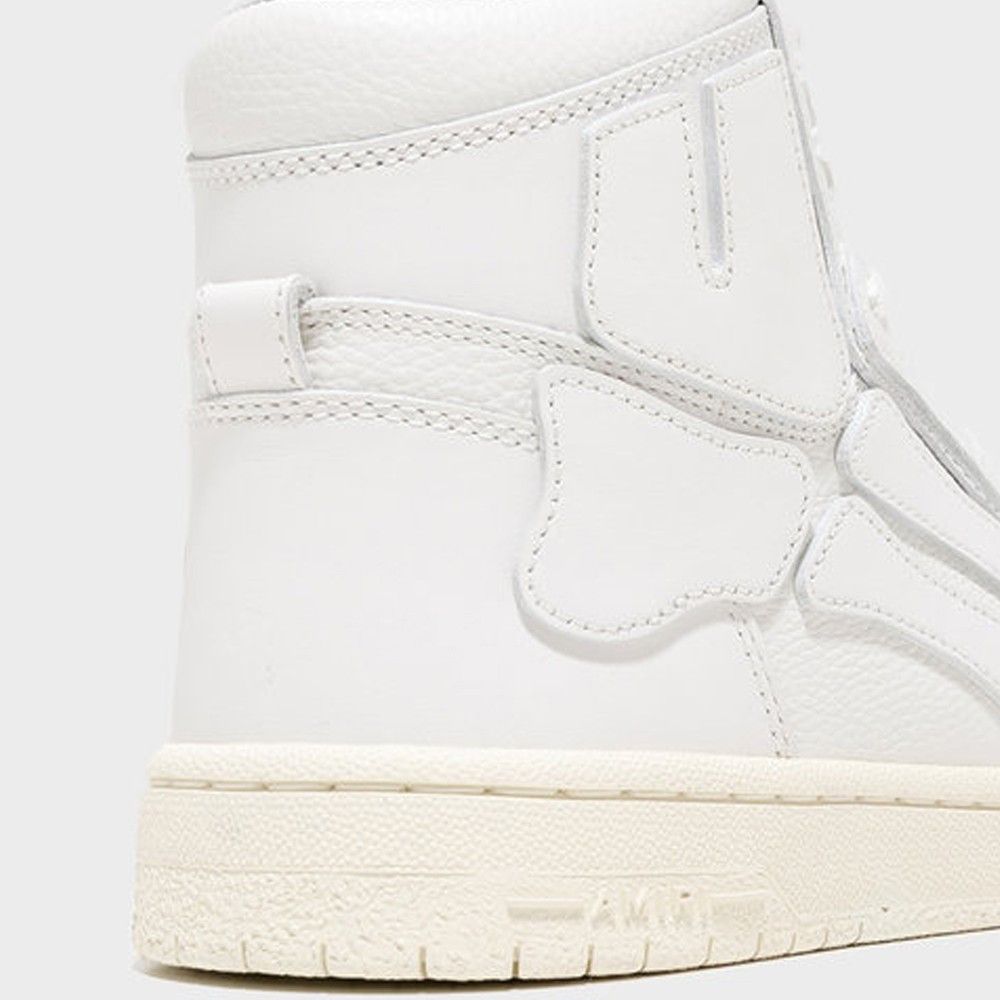 Amiri o1gr1nt0824 Skel Top Hi Sneakers in White Size US 12 / EU 45 - 4 Thumbnail