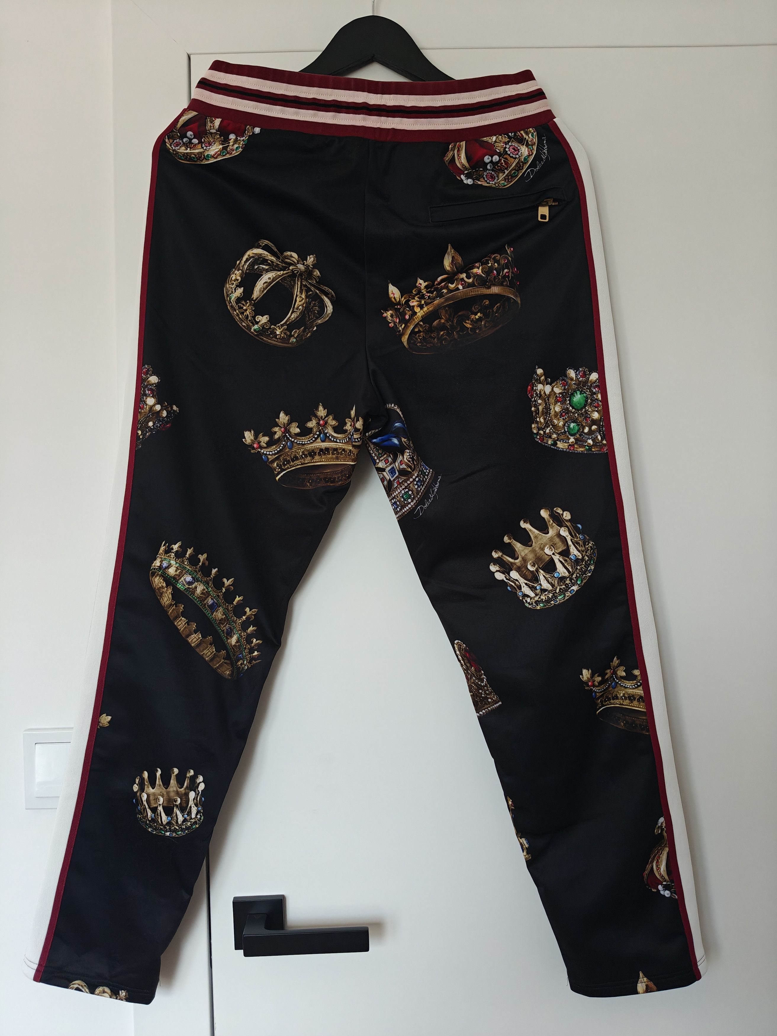 Dolce & Gabbana Dolce & Gabbana Crown Motif Printed Track Pants Size US 30 / EU 46 - 4 Thumbnail