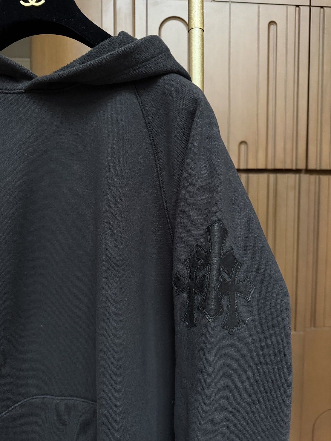 Chrome Hearts Chrome Hearts Triple Cross Leather Patch Pullover Hoodie Size US L / EU 52-54 / 3 - 1 Thumbnail