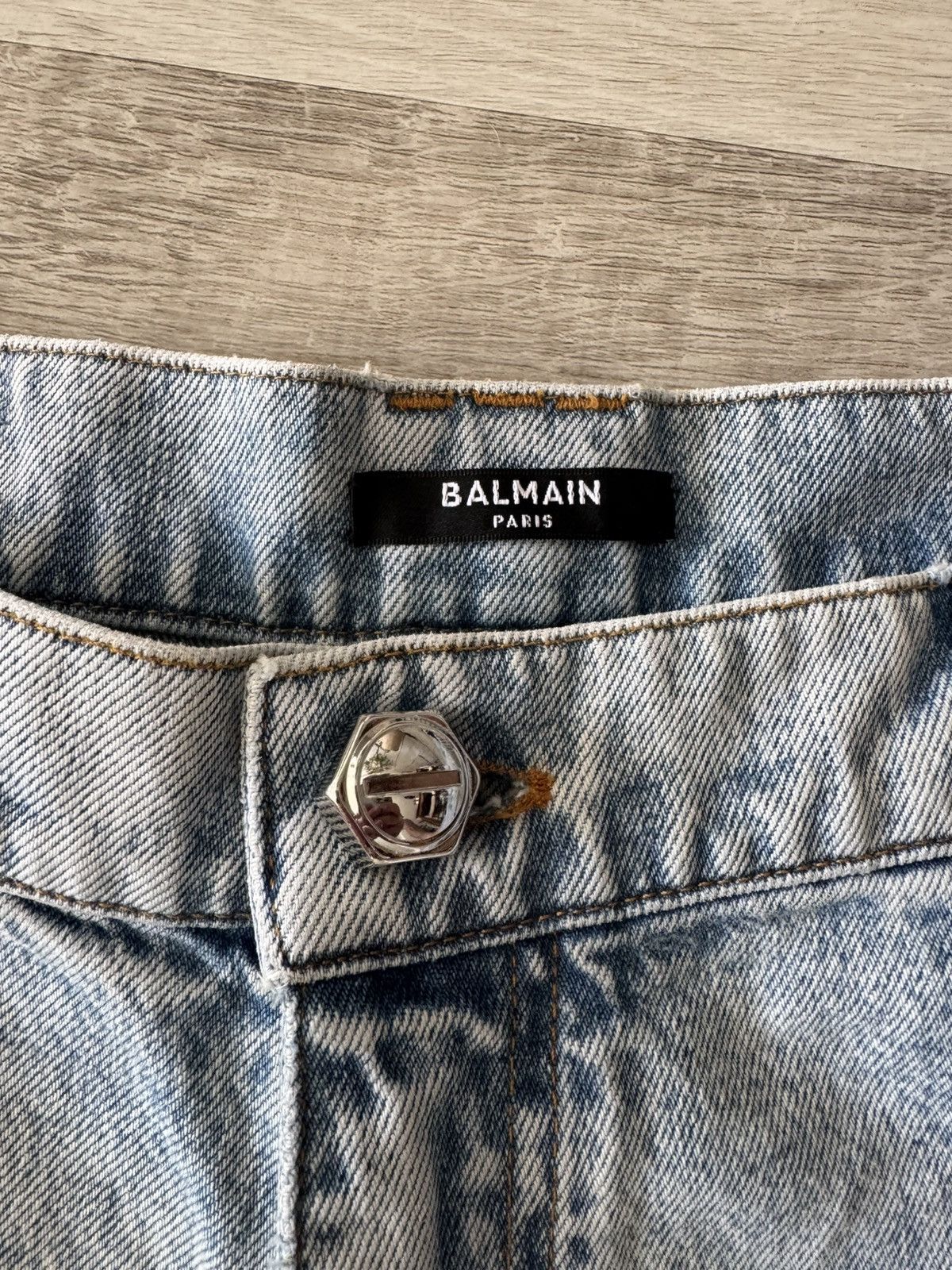 Balmain Balmain Loose Vintage Wash Straight Leg Denim Jeans - 32” Size US 32 / EU 48 - 3 Thumbnail