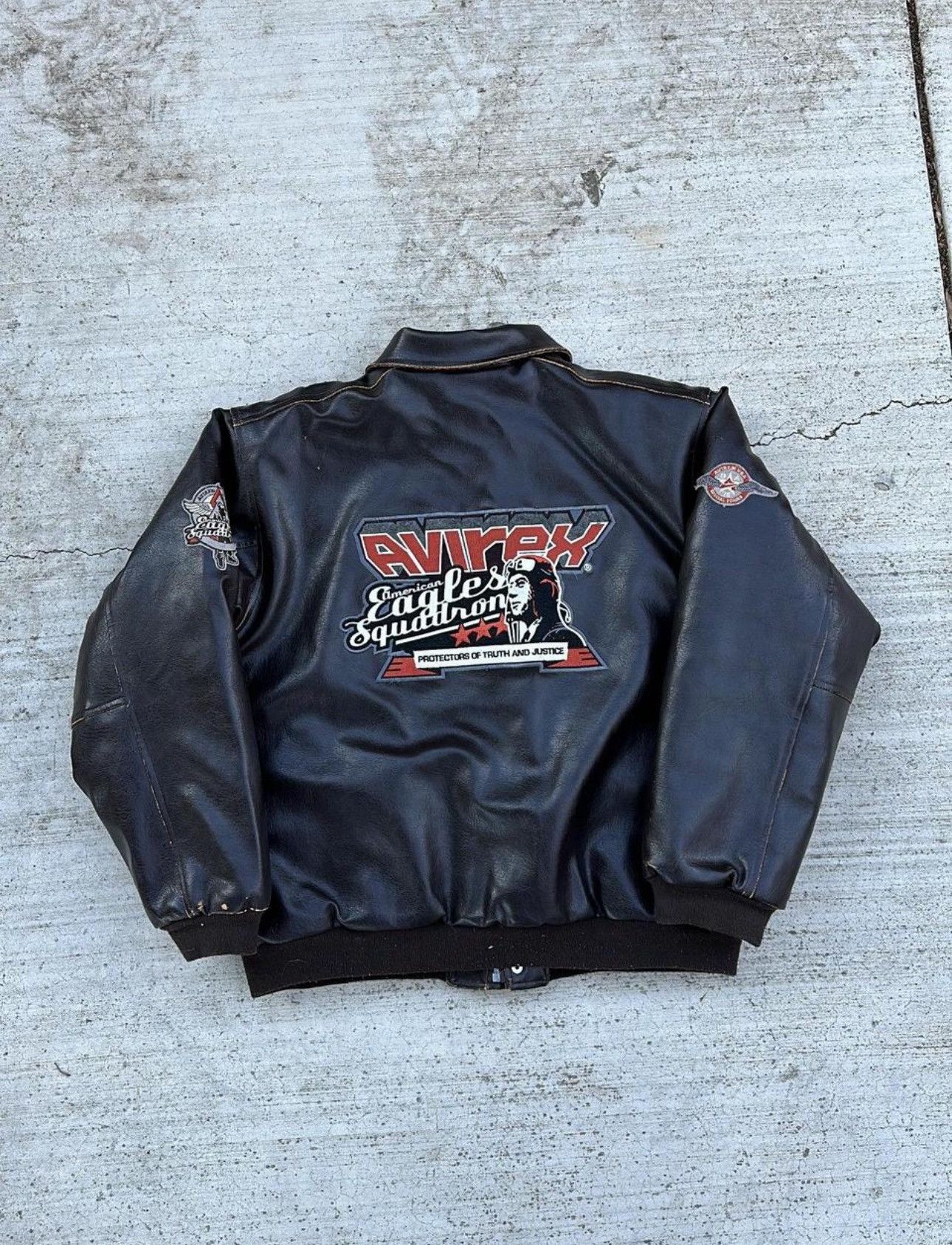 Avirex Avirex Leather Squadron Jacket Size US L / EU 52-54 / 3 - 2 Thumbnail