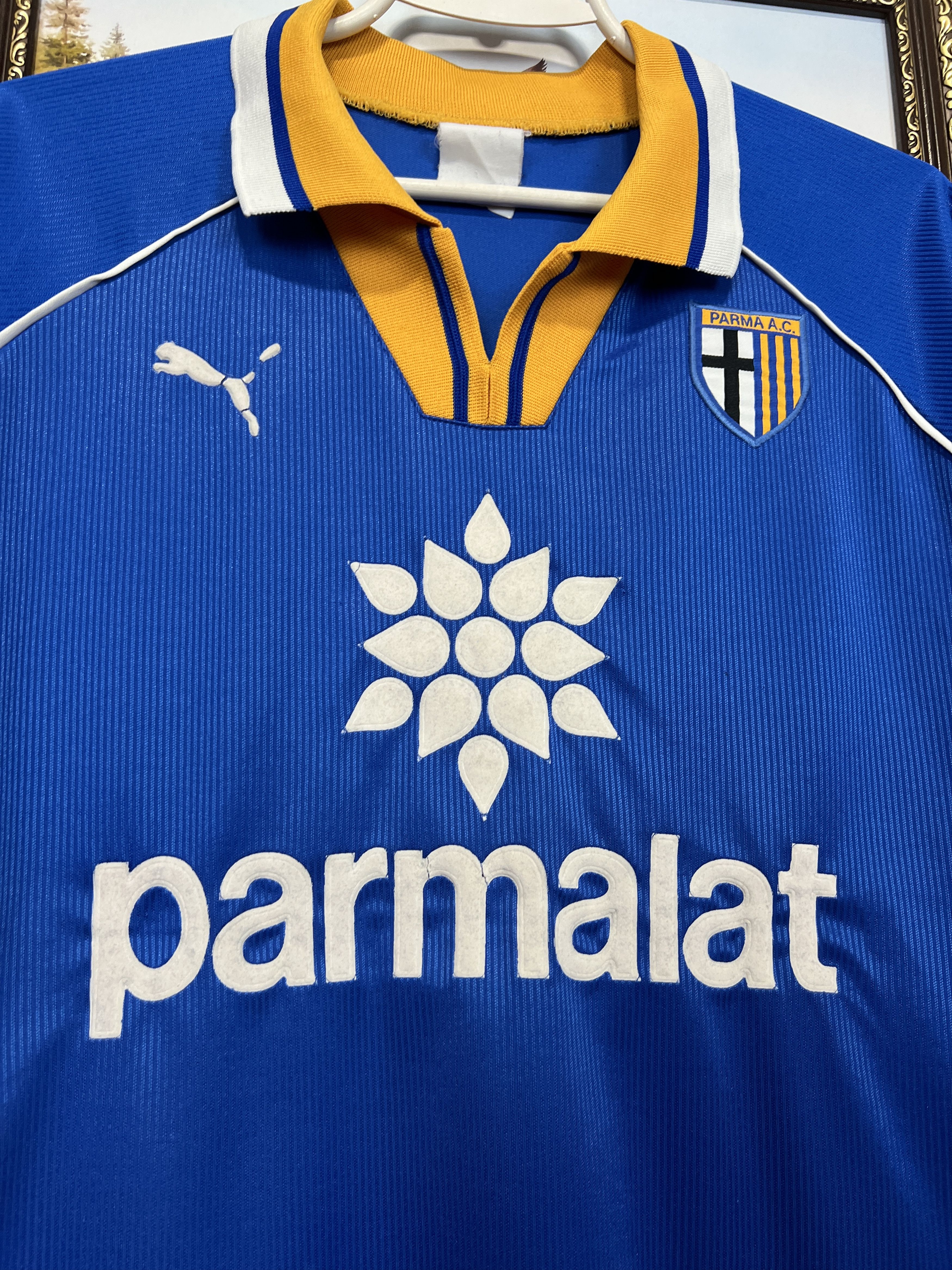 Puma Parma Away football shirt 1997 Soccer Jersey Maglia Trikot Size US L / EU 52-54 / 3 - 3 Thumbnail