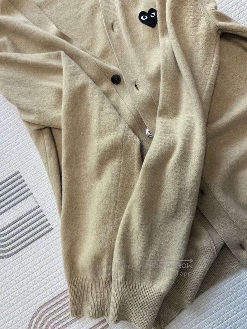 Comme des Garcons Comme des Garcons Black heart pattern cardigan L size Size L / US 10 / IT 46 - 2 Thumbnail