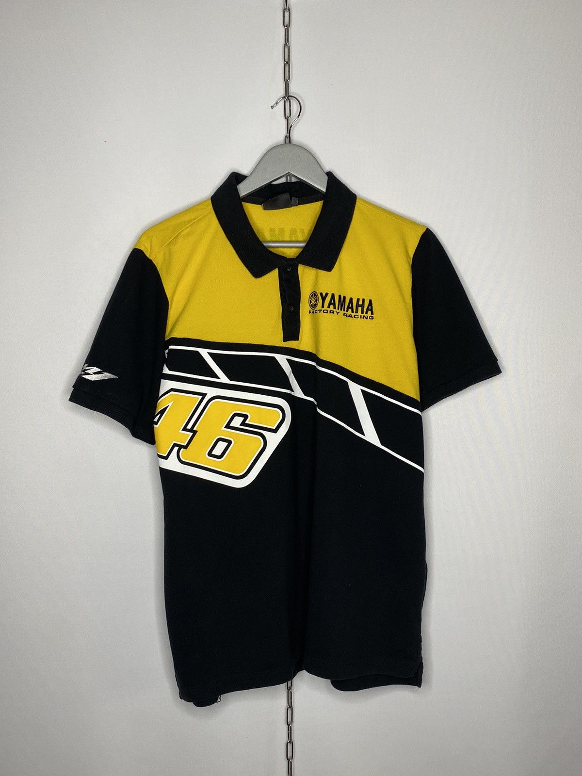 Yamaha 🏍️Yamaha 46 Factory Racing Polo Shirt Big Logo F1 Team🏍️ Size US XL / EU 56 / 4 - 1 Thumbnail