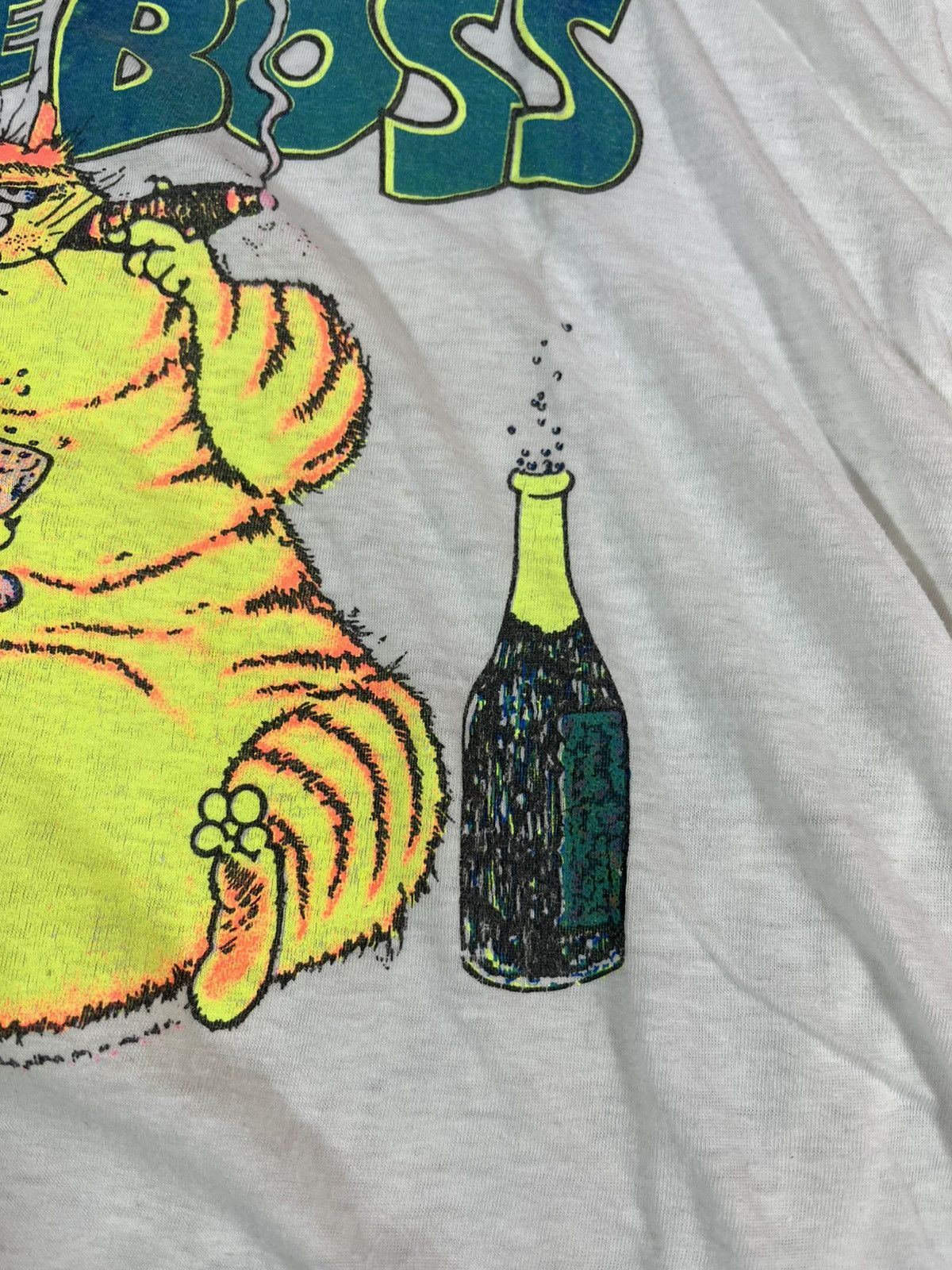 Band Tees Vintage The Boss Cat T Shirt 90s Size US XL / EU 56 / 4 - 3 Thumbnail