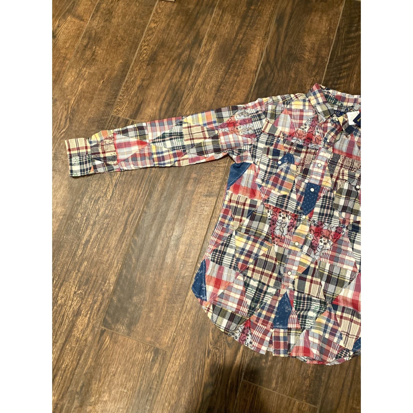 Polo Ralph Lauren NWT Polo Ralph Lauren Shirt Men's Patchwork Pearl Snap Button-Up Western Collared Multicolor Size S Size US S / EU 44-46 / 1 - 3 Thumbnail