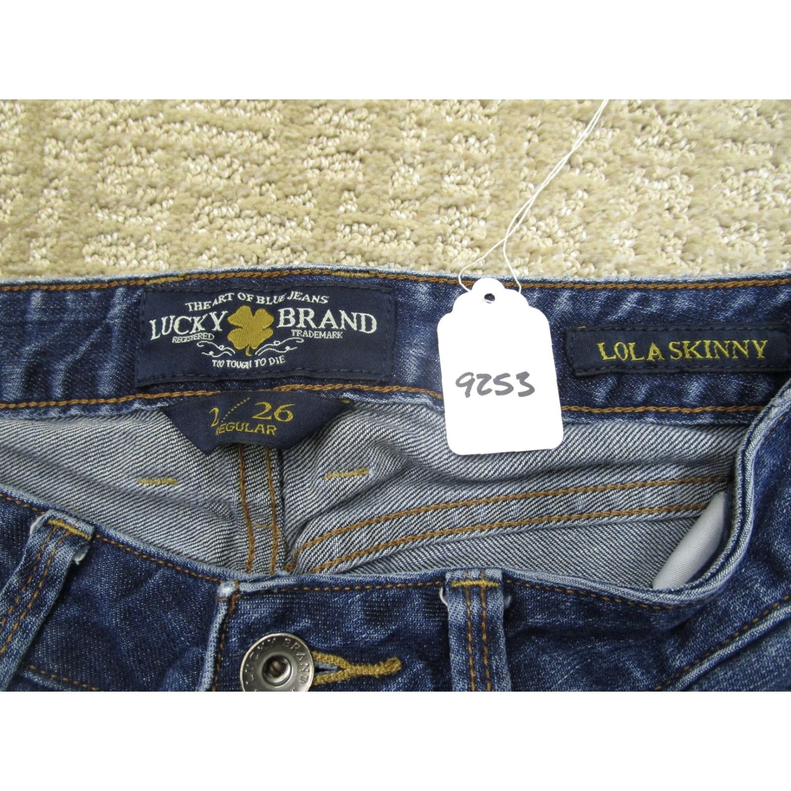 Lucky Brand Lucky Brand Jeans Women 26 Blue Lola Skinny Low Rise Denim Dark Wash Pants Slim Trousers Womens Jeans 5-Pocket Stretch Size 26" / US 2 / IT 38 - 8 Thumbnail