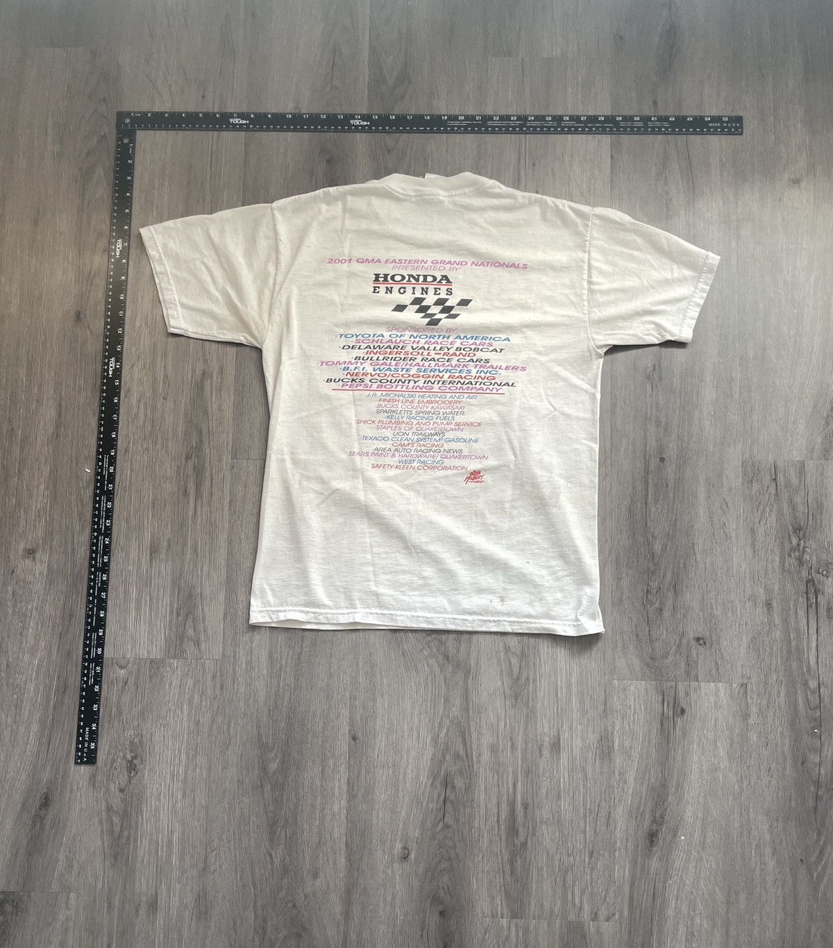 Jerzees Y2K 01’ QMA Eastern “Grand Nationals Racing” T-Shirt (Sz. M) Size US M / EU 48-50 / 2 - 5 Thumbnail