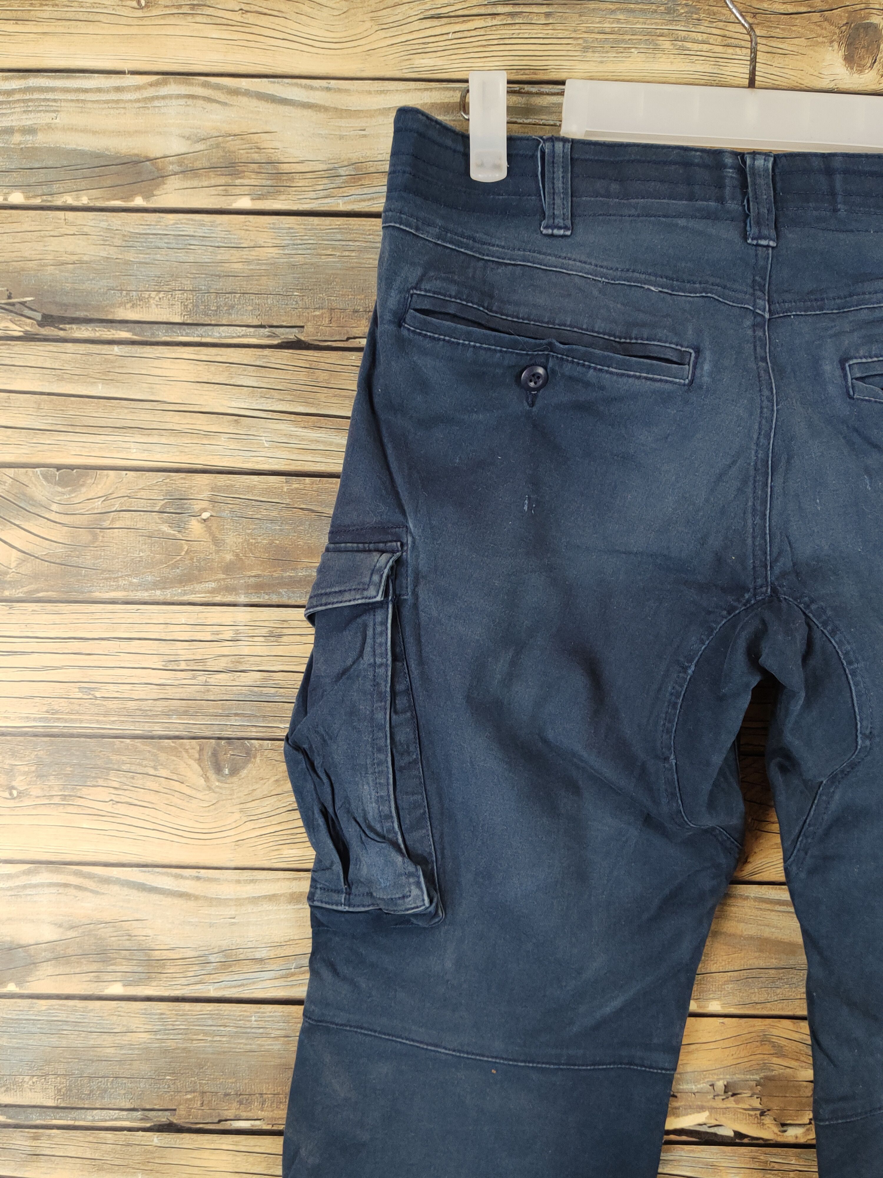 Japanese Brand Geride Navy Multipocket Tactical Cargo Pants #W1313 Size US 32 / EU 48 - 8 Thumbnail