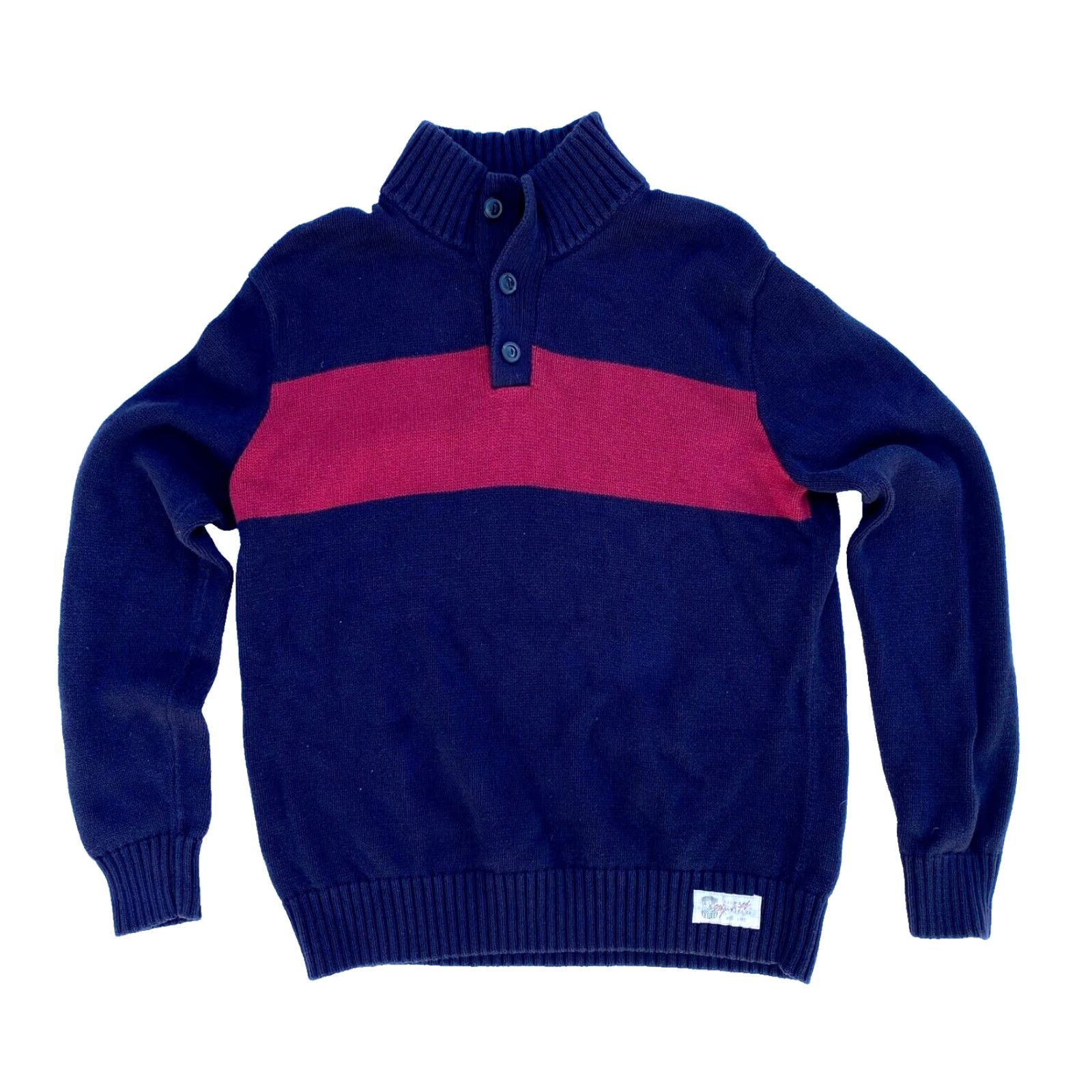 Polo Ralph Lauren Polo Jeans Ralph Lauren Men's Vintage Mock Neck Sweater Knit Navy Size M 90s Polo Jeans Ralph Lauren Pullover Sweater Mens Vintage 90s Classic Size US M / EU 48-50 / 2 - 2 Thumbnail