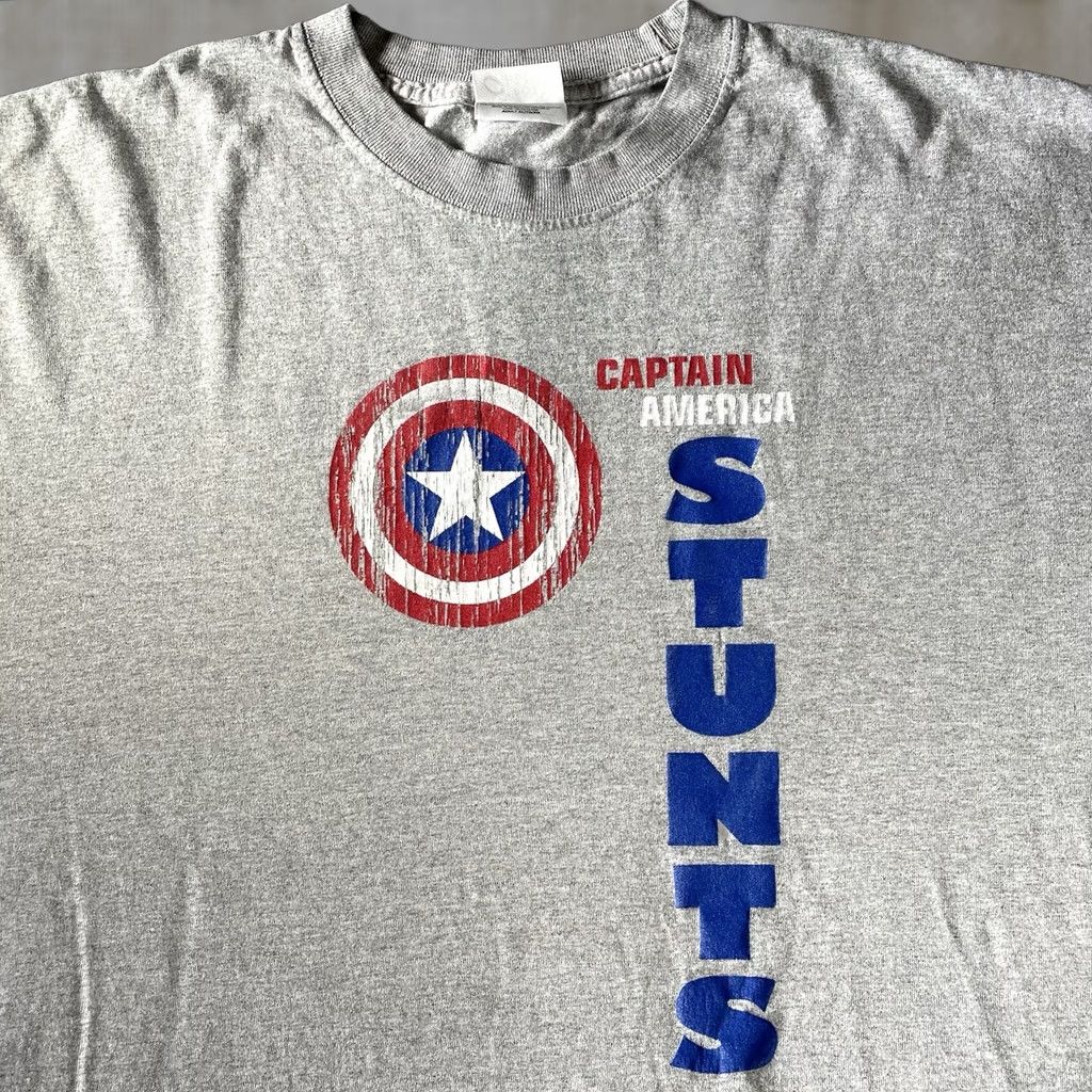 Vintage Captain America Winter Soldier Shirt XL Avengers Marvel Studios Crew Stunt Team Shirt Men Gray Cotton M & M Regular T-Shirt Marvel Universe 2010-2019 Size US XL / EU 56 / 4 - 1 Thumbnail