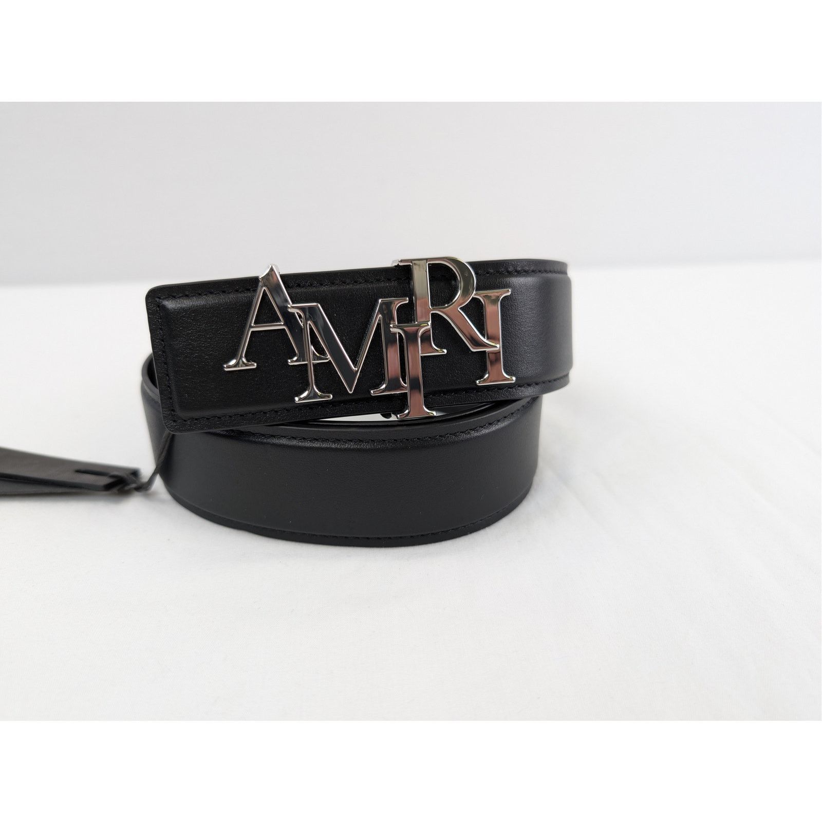 Amiri o1rshd1 Size: 85cm / 4cm Amiri Staggered Belt in Black Size 34 - 3 Thumbnail