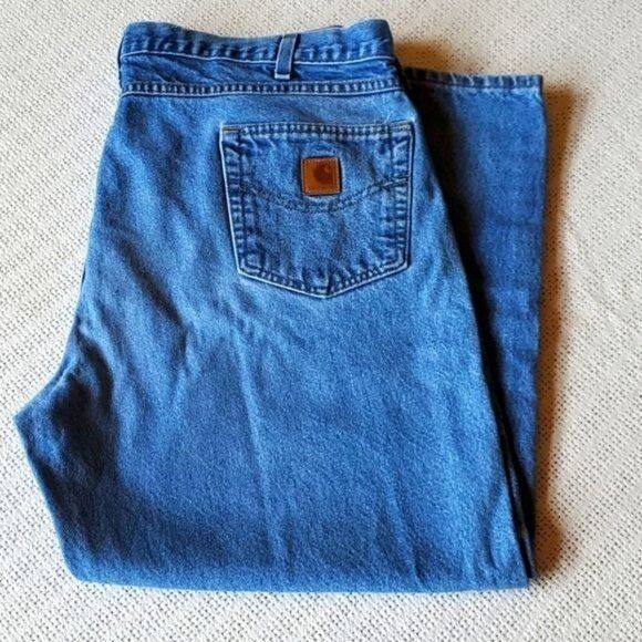 Carhartt Carhartt Stone Washed Sz. 42 x 28 Blue Jeans with Pockets Size US 42 / EU 58 - 1 Thumbnail