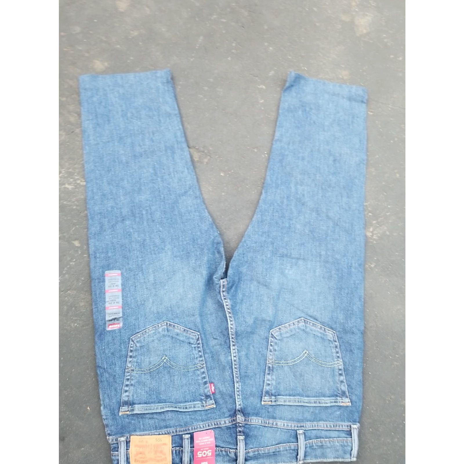Levi's Levi's 505 Jeans Straight Denim Blue 38x25 Hemmed Regular Mens Jeans Size US 38 / EU 54 - 4 Thumbnail